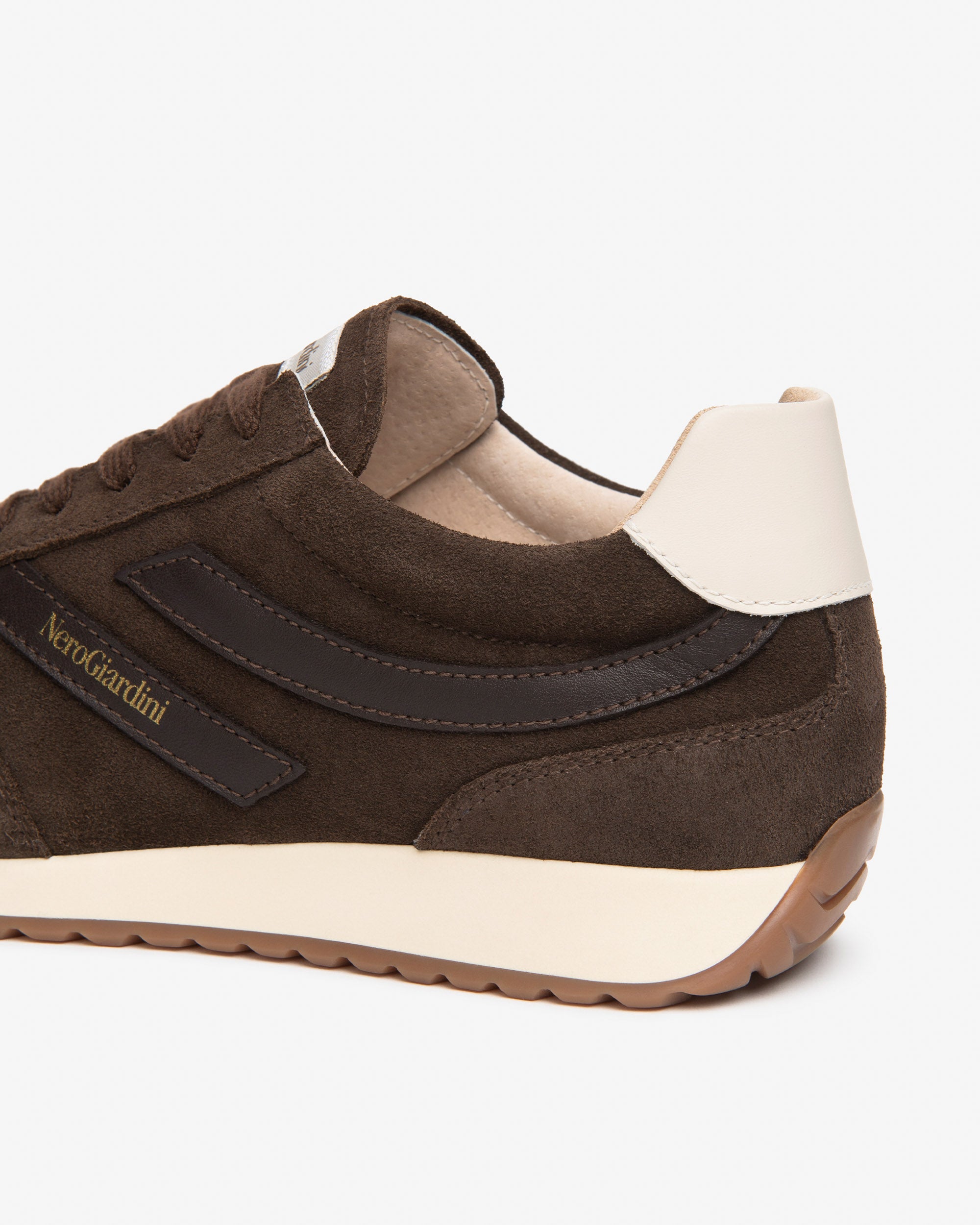 NeroGiardini Sneakers Femme Daim Cuir Lacets Ville