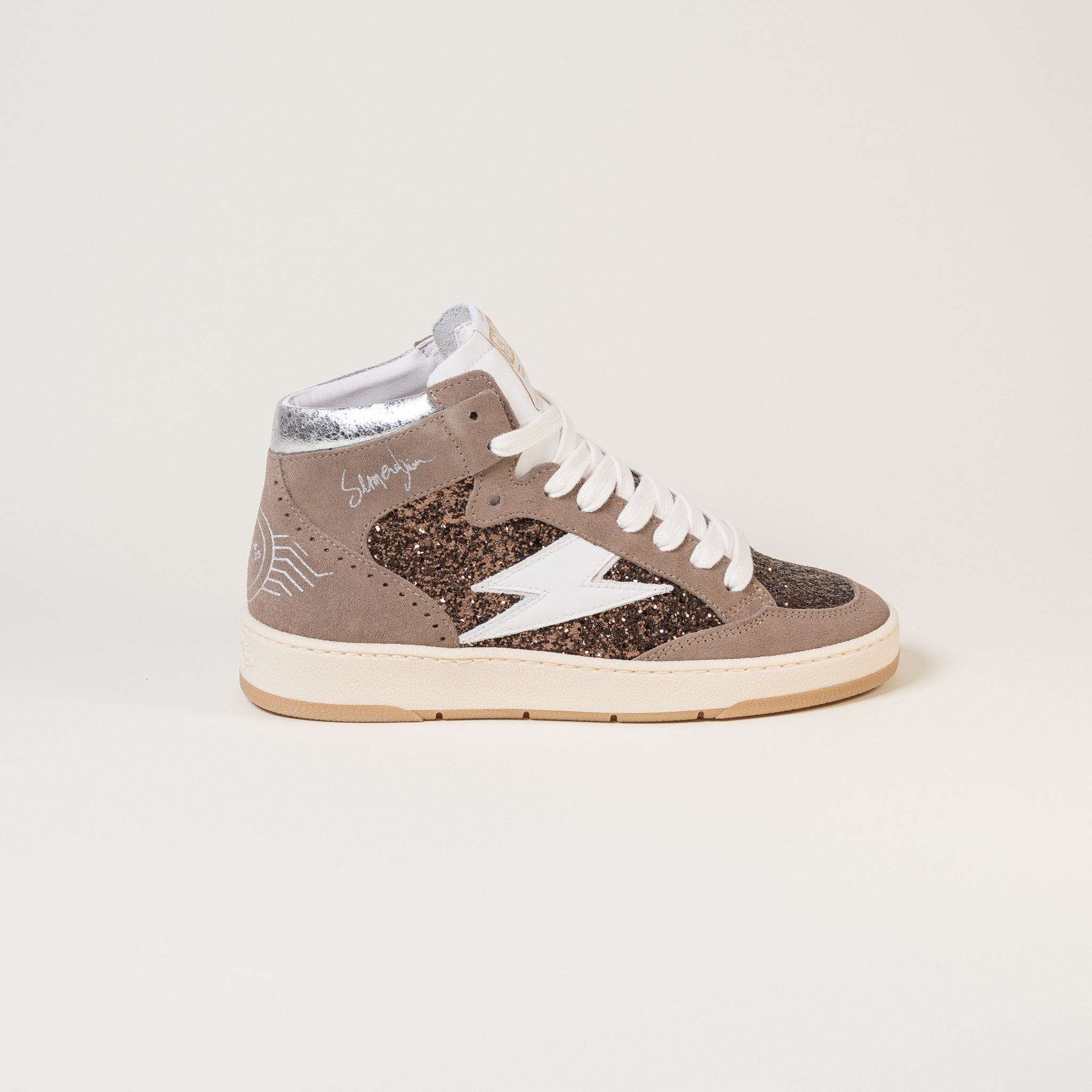 Semerdjian Braga C225 baskets marron glitter cuir