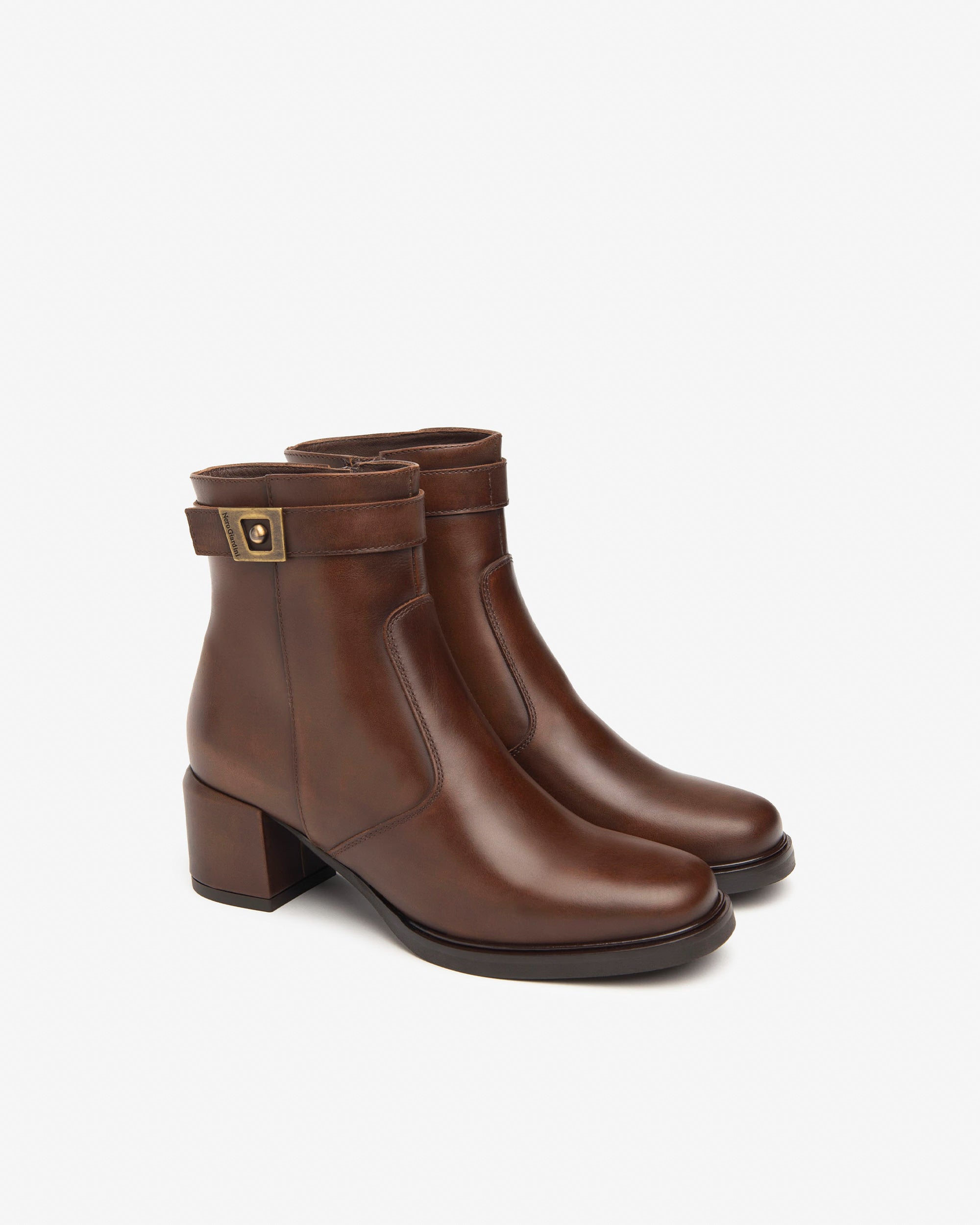 NeroGiardini Bottines Femme Cuir Confort Hiver
