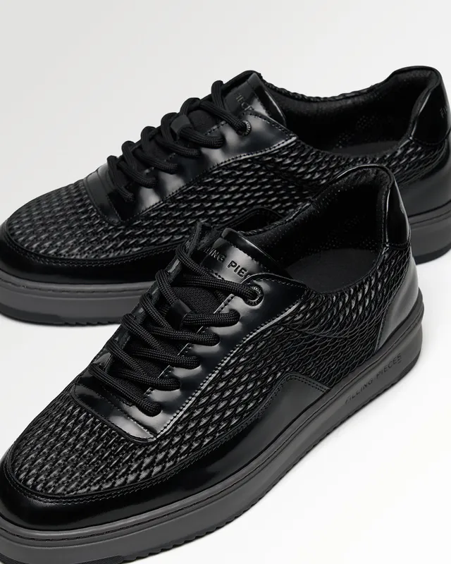 Filling Pieces Mondo Reed Black sneaker noir cuir 42