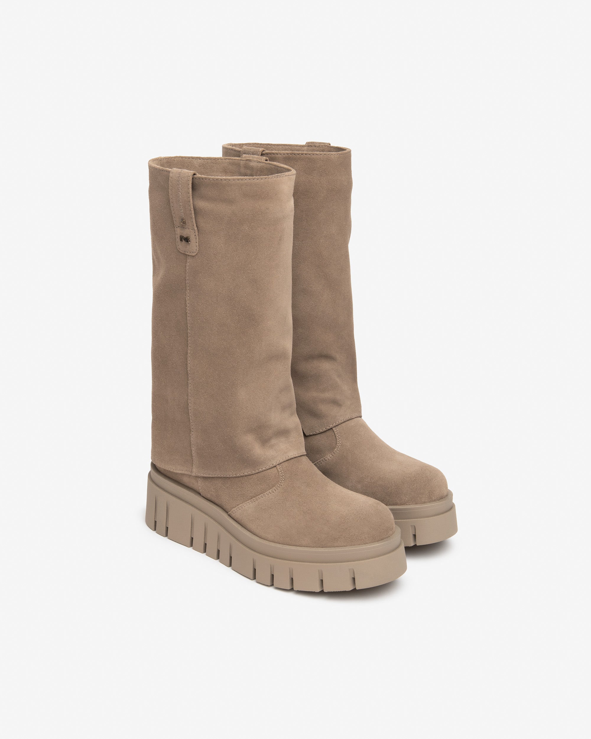 NeroGiardini Bottes Femme Velours bottes daim plateforme 38