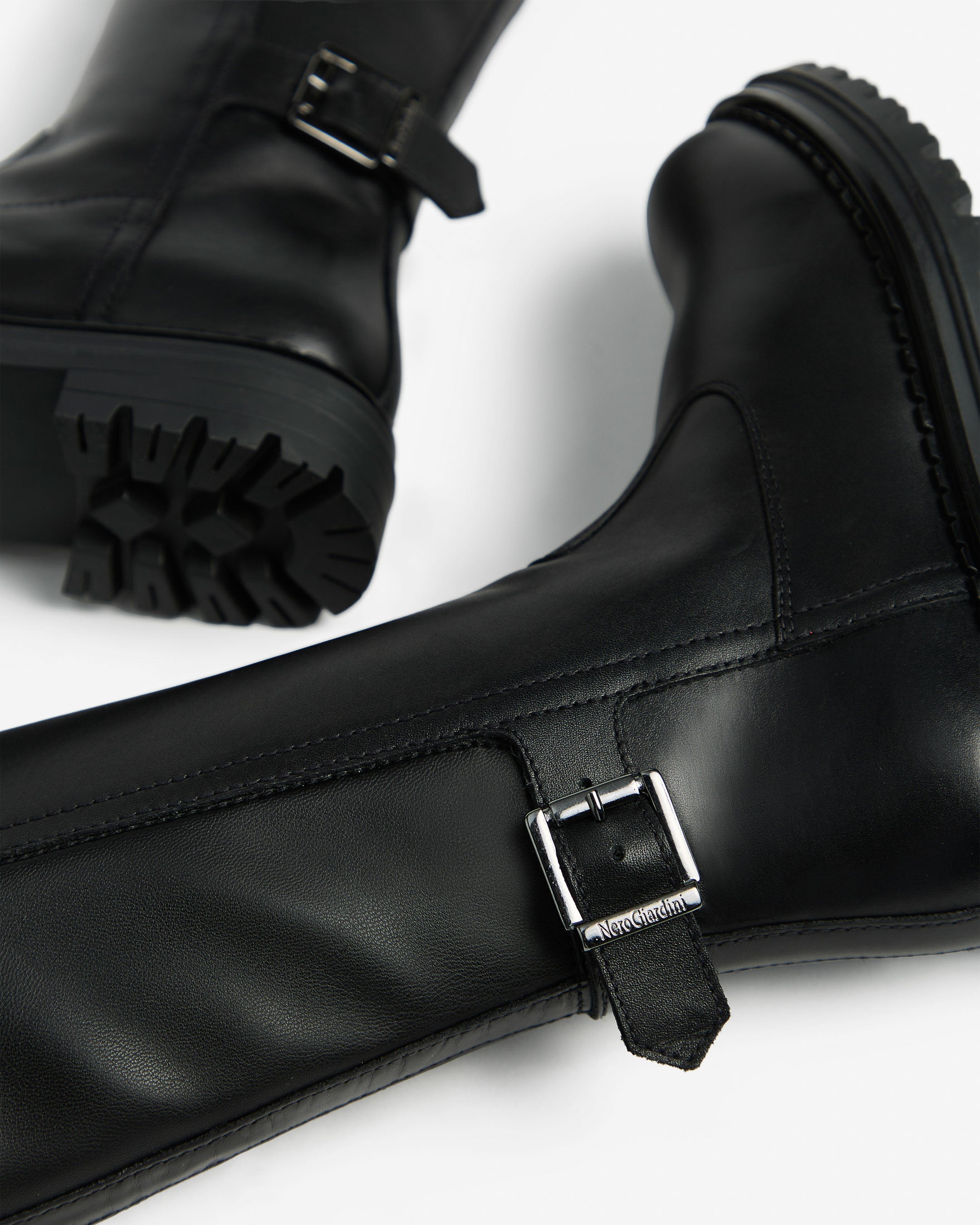 NeroGiardini Bottes Teen Fille Cuir Technique 35