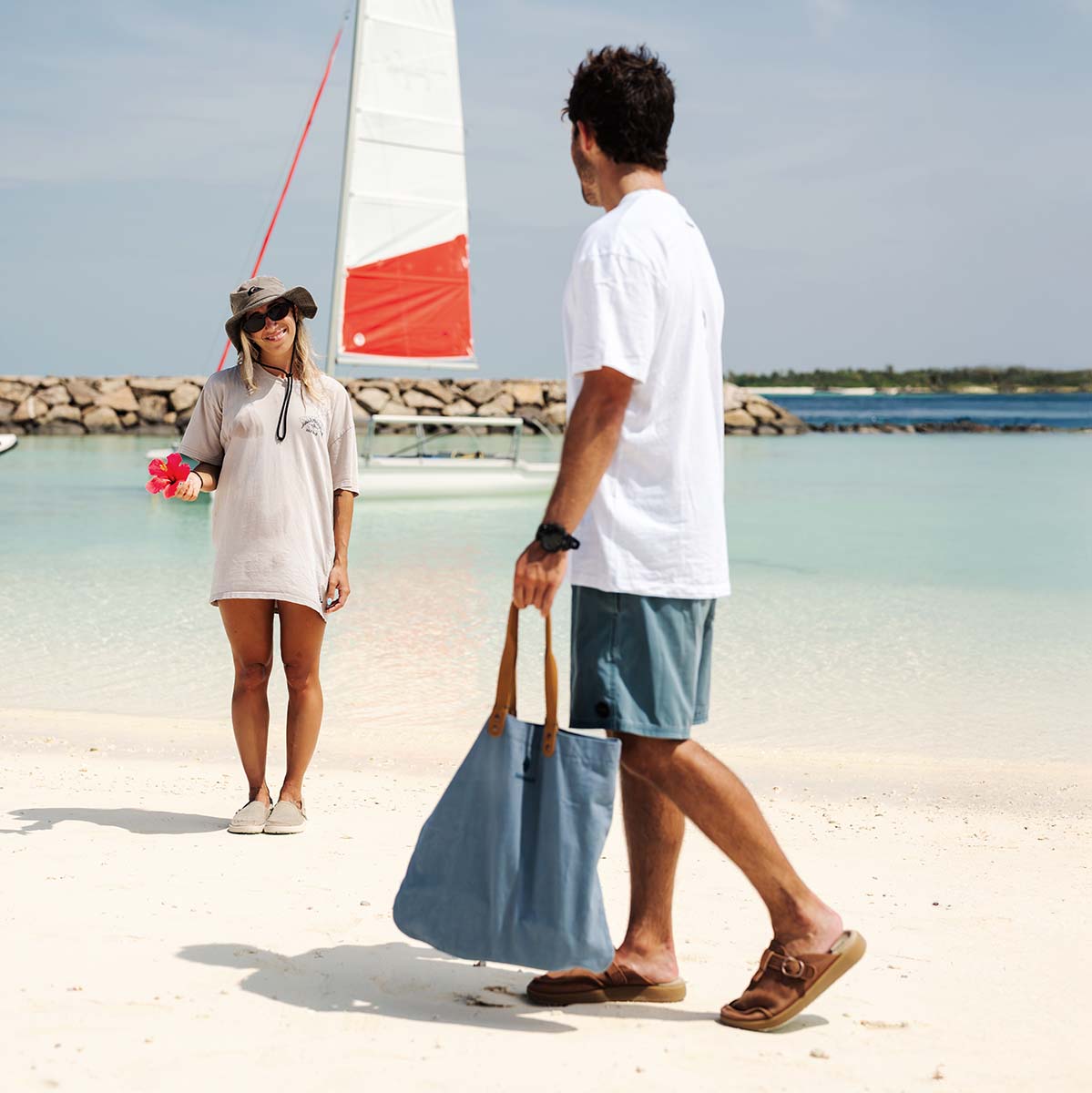Satorisan Gaia Denim sac cabas toile taille M