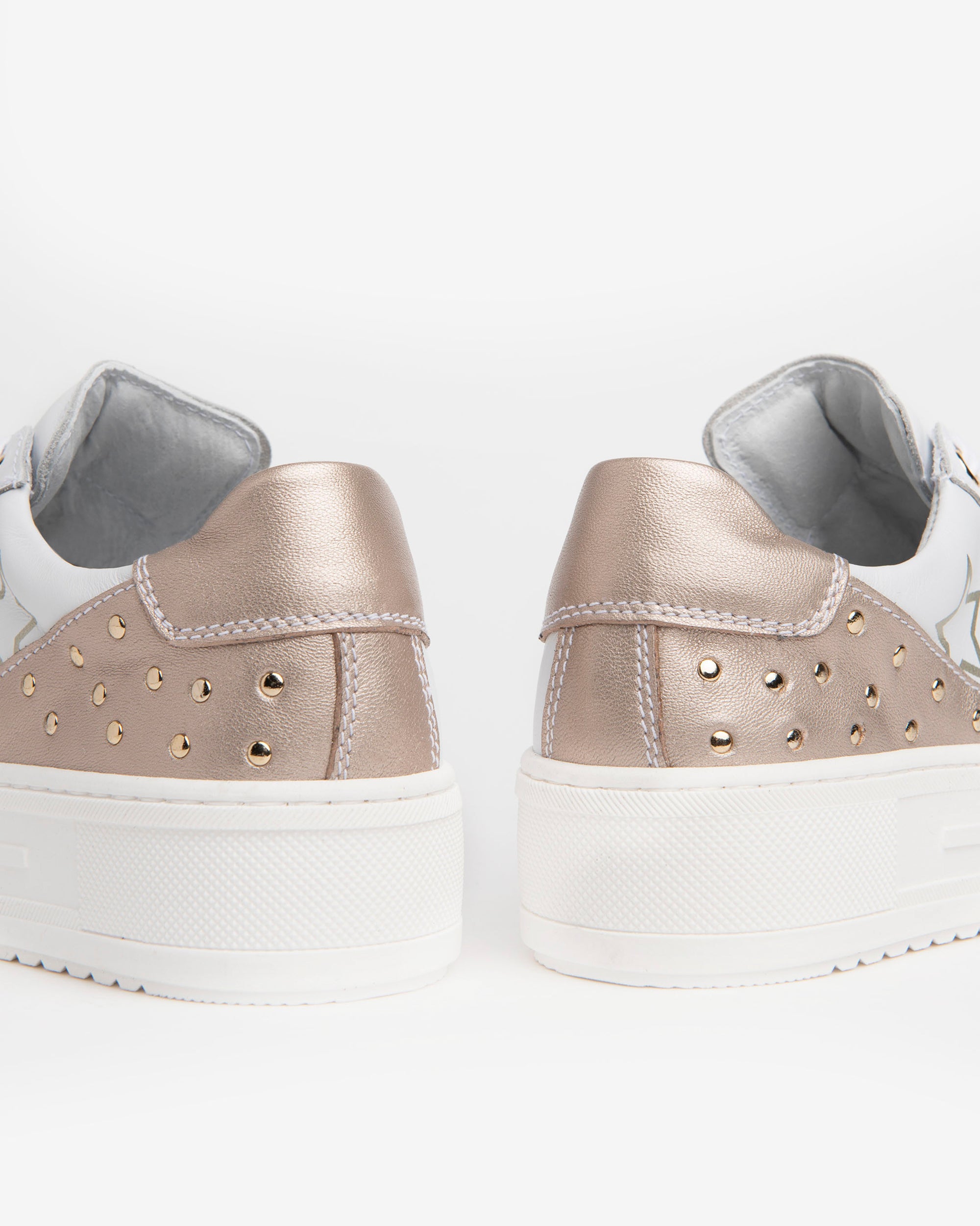 NeroGiardini Sneakers teens fille cuir lamé zip