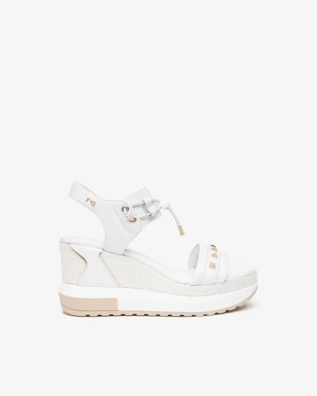 NeroGiardini Sandales Femme Cuir Toile Nu-pieds 38
