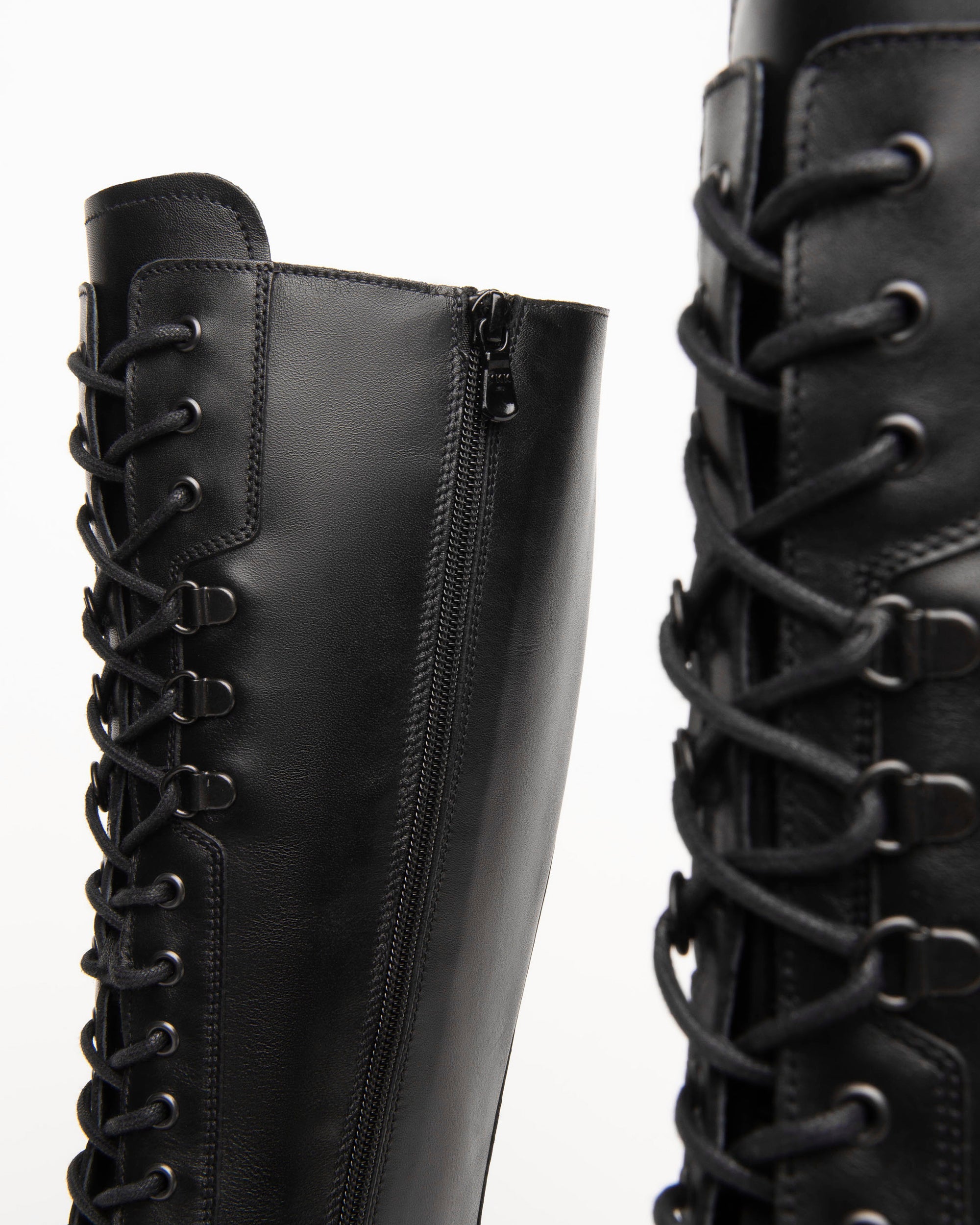 NeroGiardini Bottes Cuir Femme Lacets Rock 3 cm