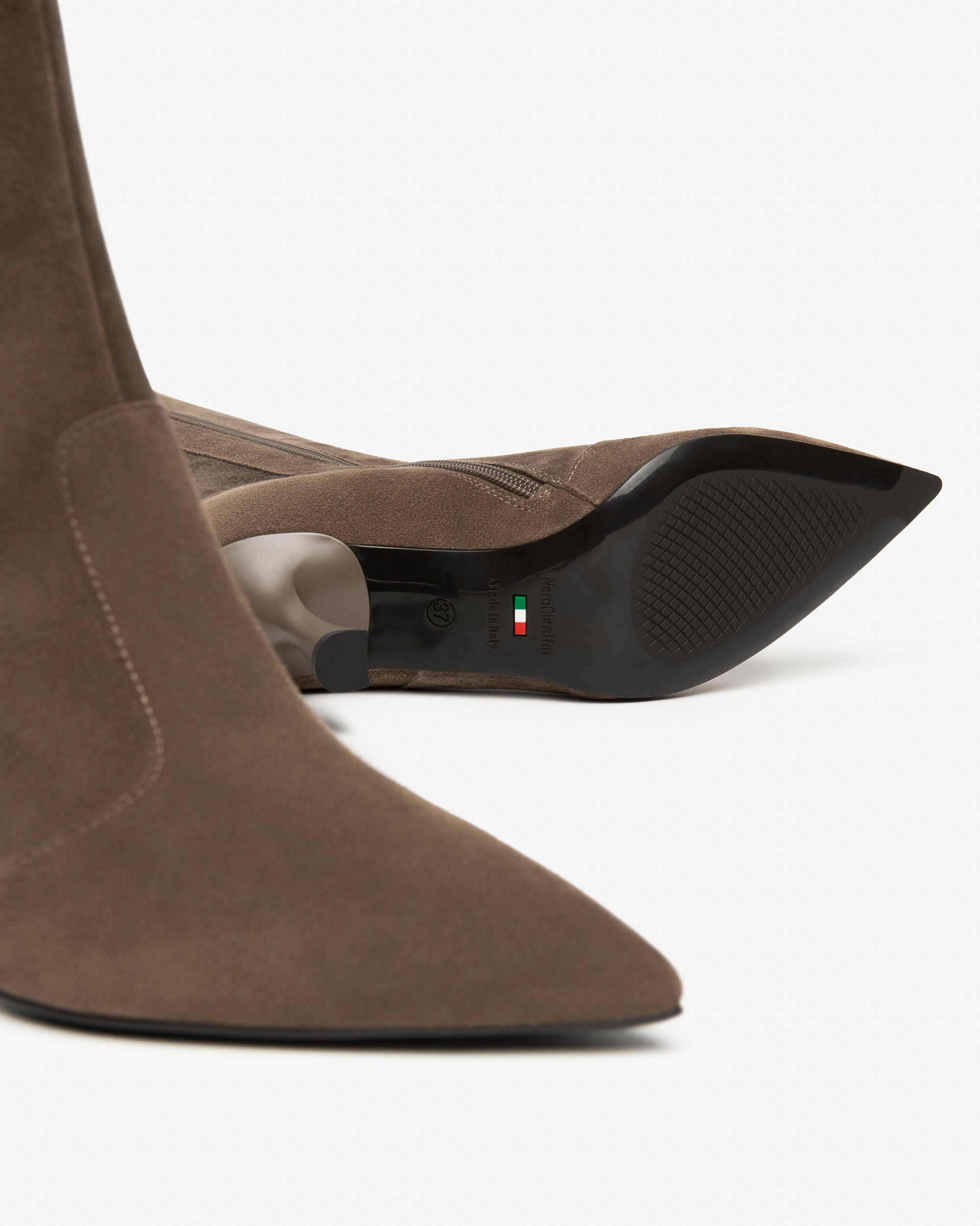 Nerogiardini Bottes Femme Bottes Daim Talon 75 mm