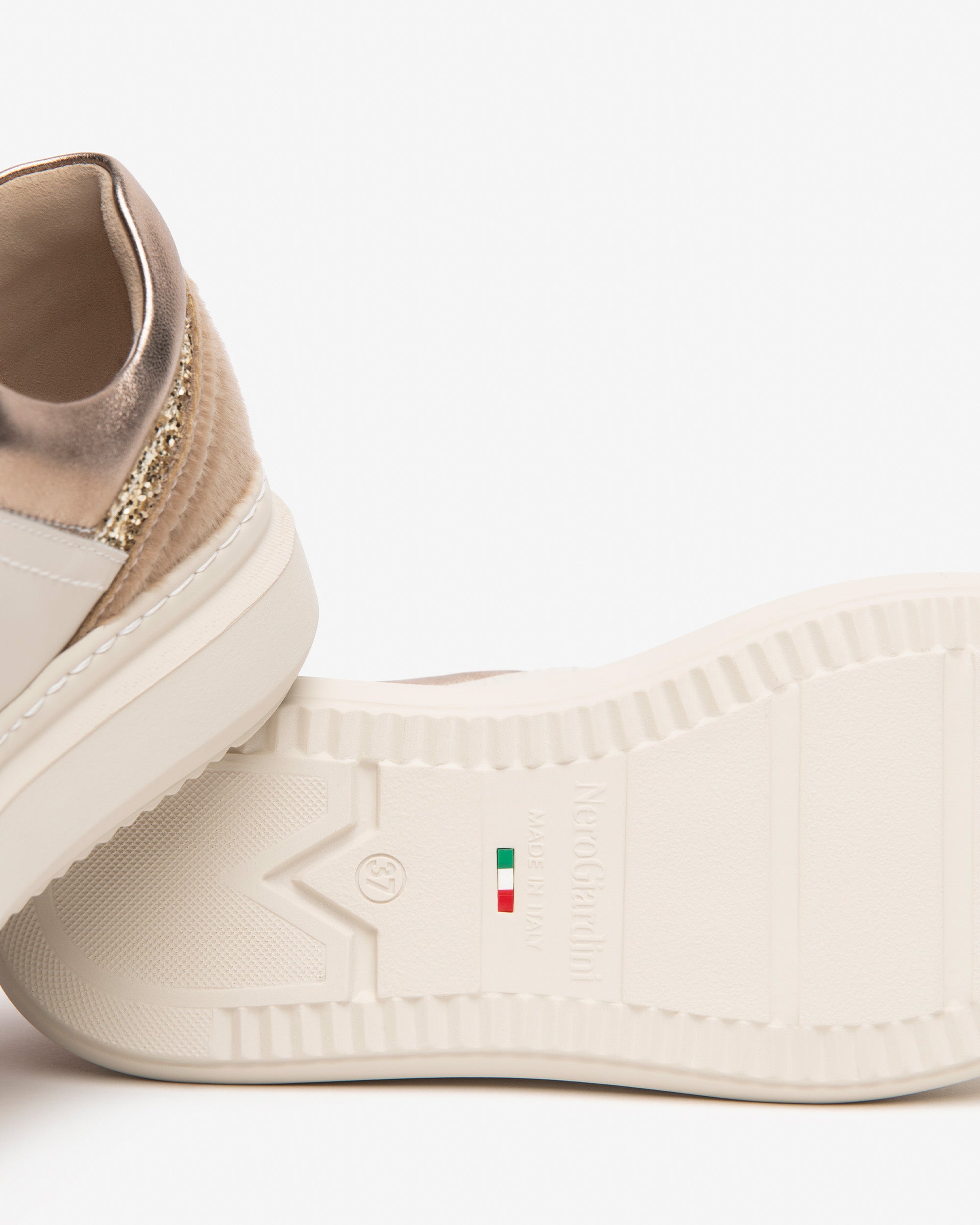 NeroGiardini Sneakers Femme Cuir Plateforme 40 mm