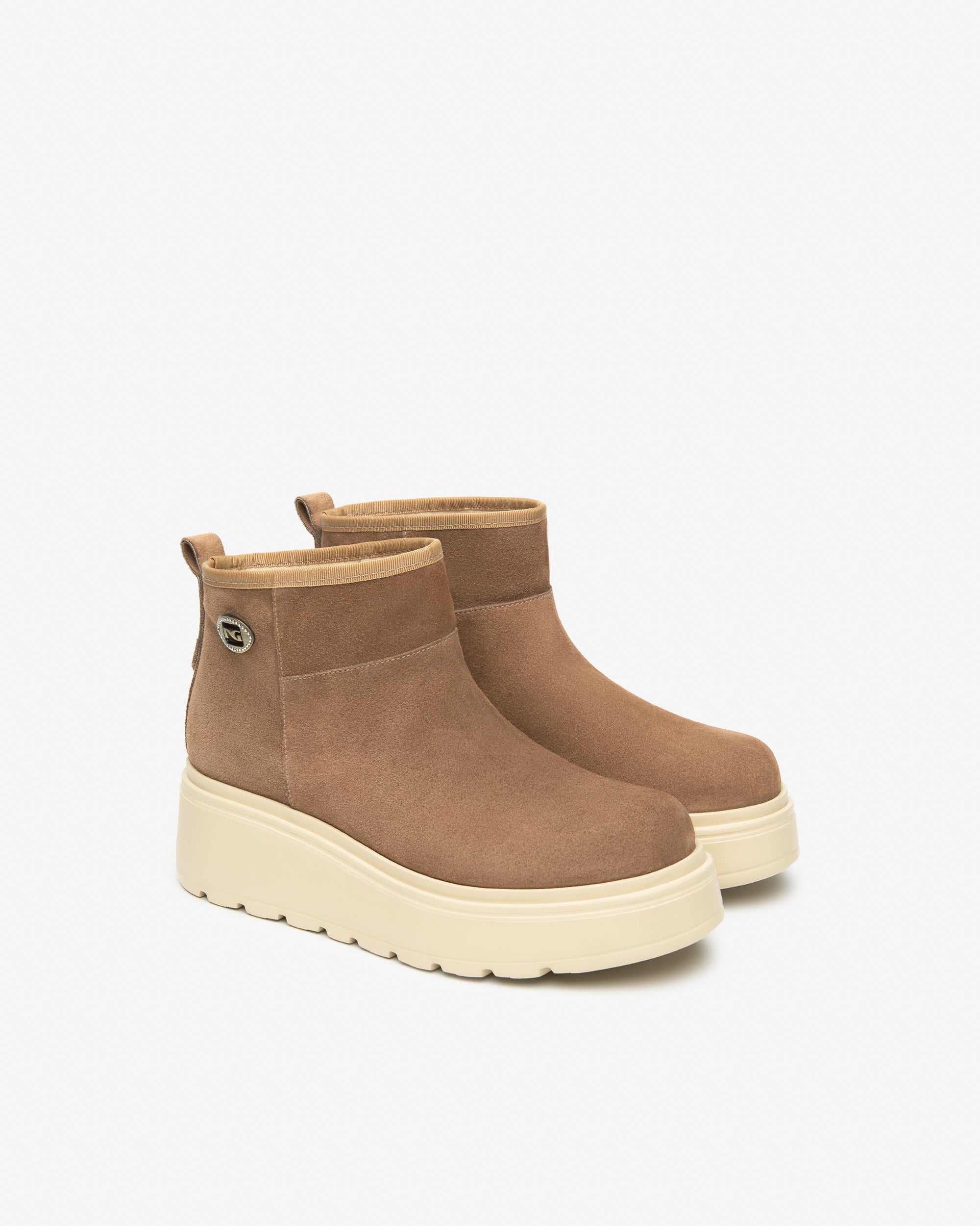 NEROGIARDINI Bottines Femme Cuir Velours Confort Ville Pointure 37
