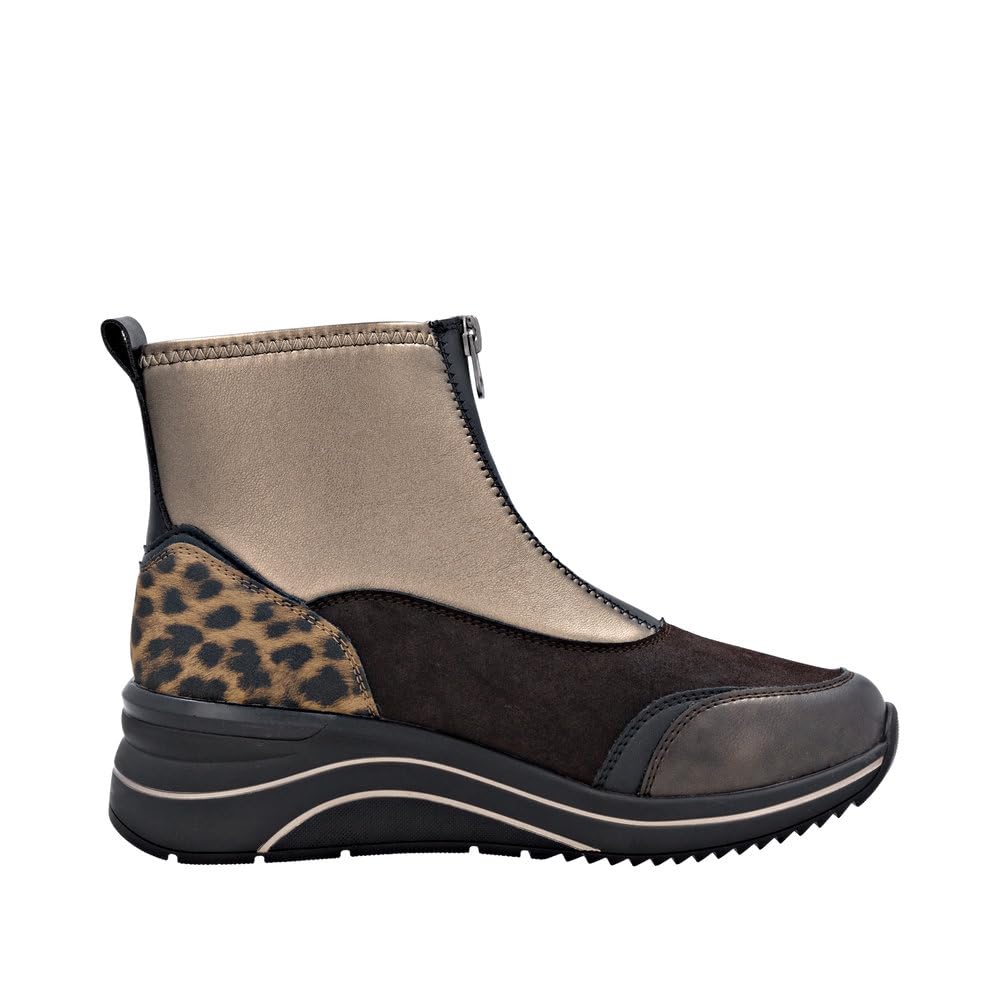 Remonte D0T78 bottines femme noir stretch