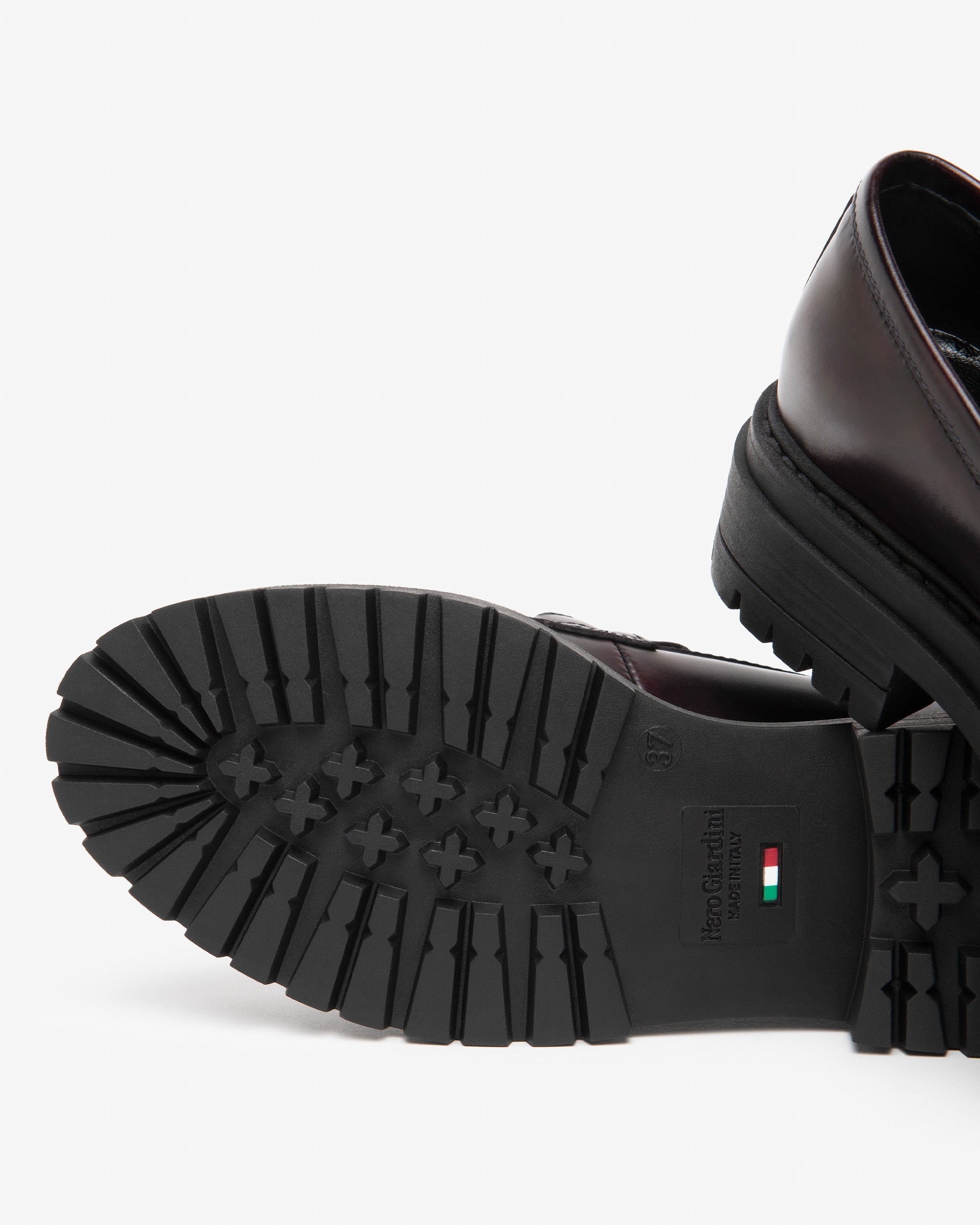 NeroGiardini Mocassins Femme Cuir Talon 40 mm Ornement