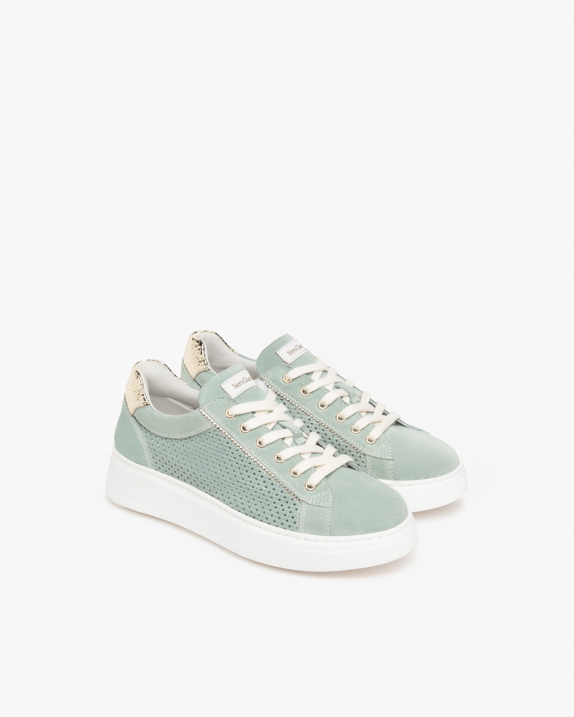 NeroGiardini Sneakers Femme Cuir Velours Technique Confort
