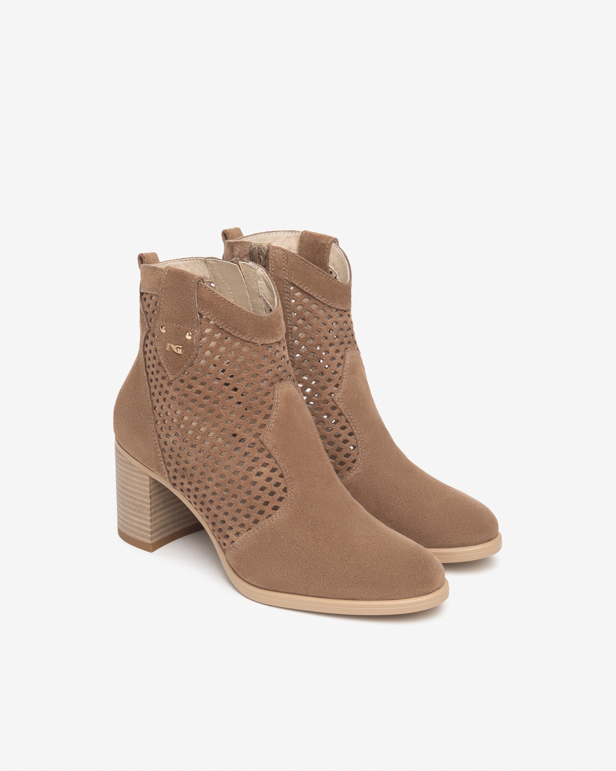 NeroGiardini Bottines Femme Cuir Velours bottines 35-41 made in Italy
