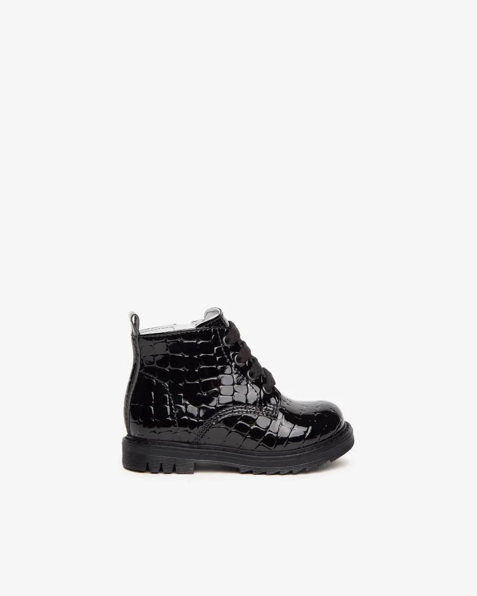 NeroGiardini Bottines Baby Fille Croco Imprimé Pointure 21