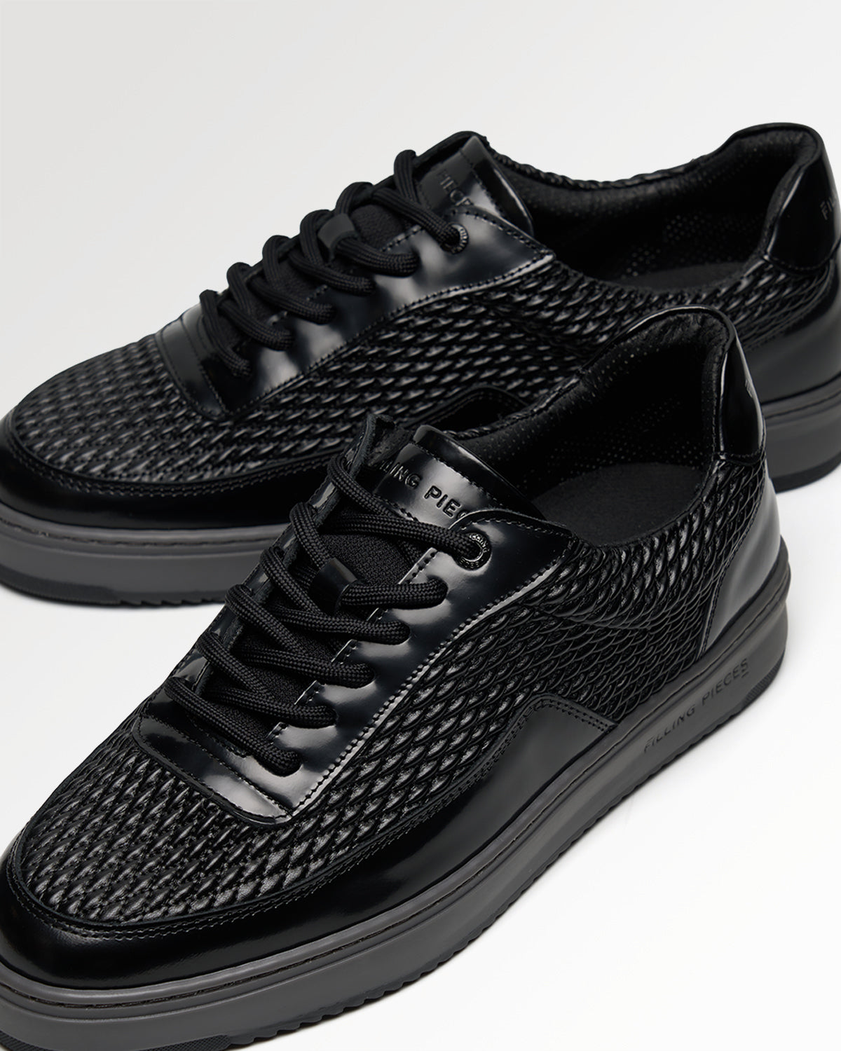 Filling Pieces Mondo Reed Black sneaker noir cuir 42