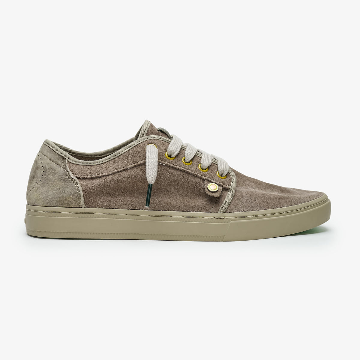 Satorisan Heisei Suede baskets Driftwood Brown cuir