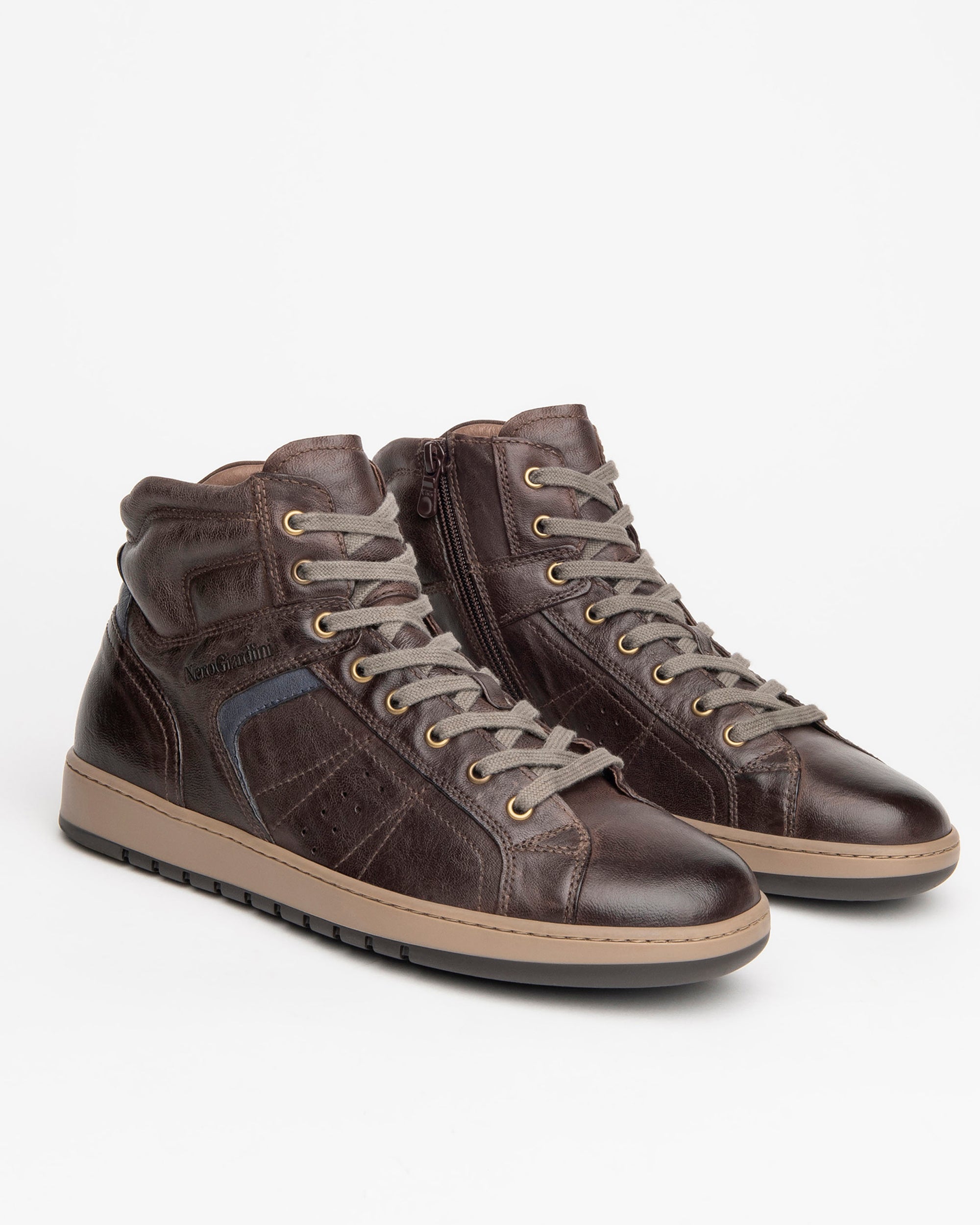 NeroGiardini Sneakers Montantes Homme Cuir Zip