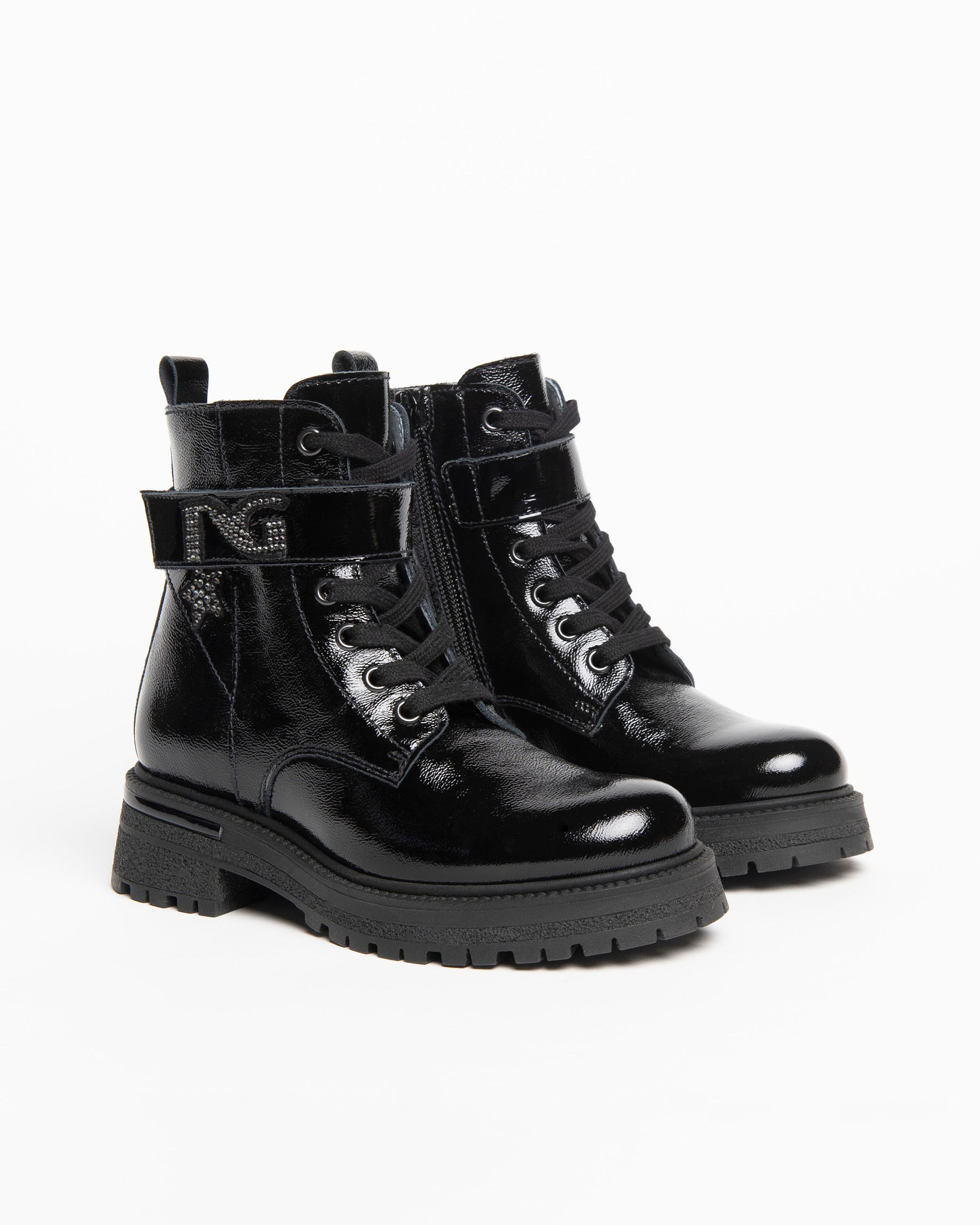Nerogiardini Bottines Teens Bottes Vernis 32 Strass