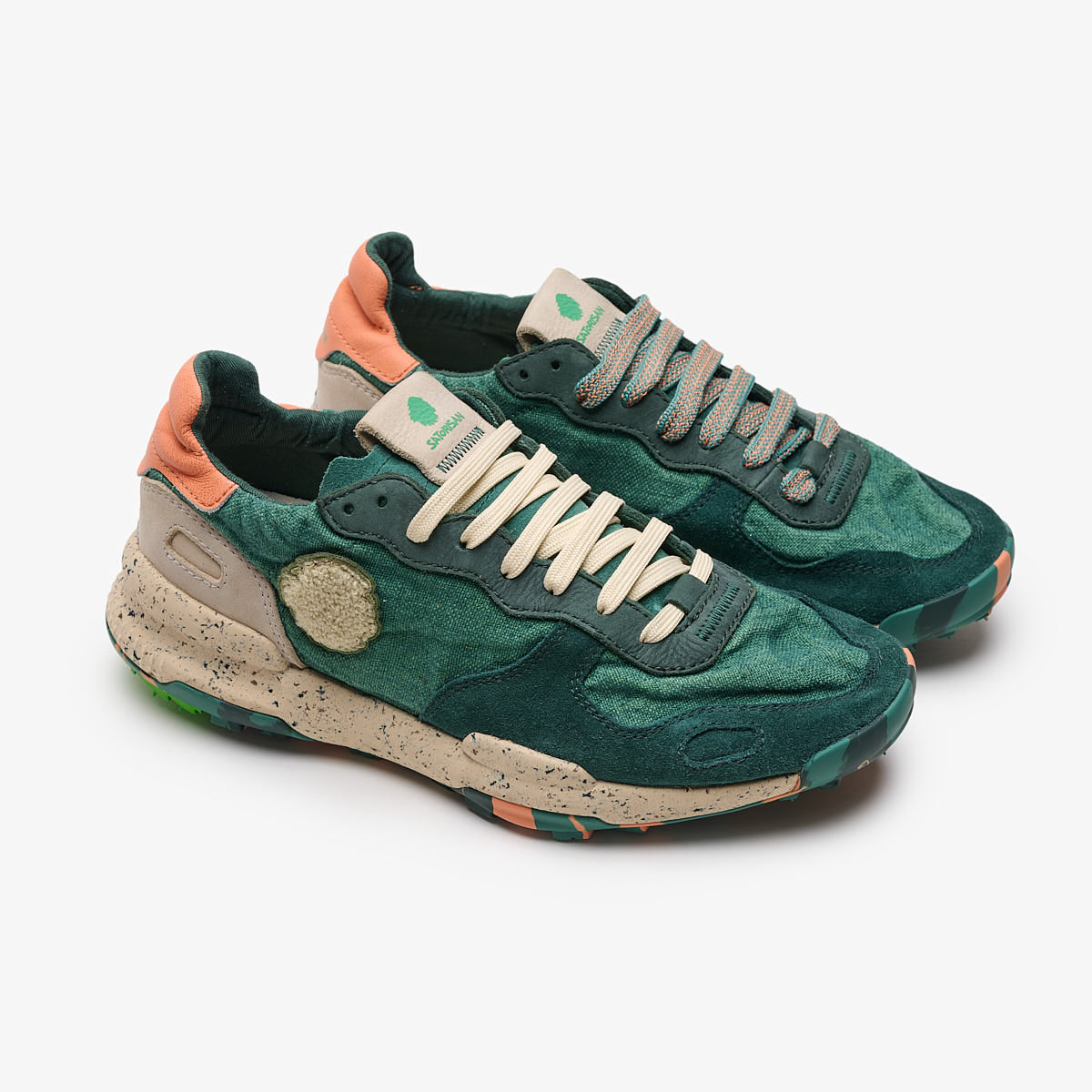 Satorisan Chacrona Linen Diving Green M baskets lin homme 40-47