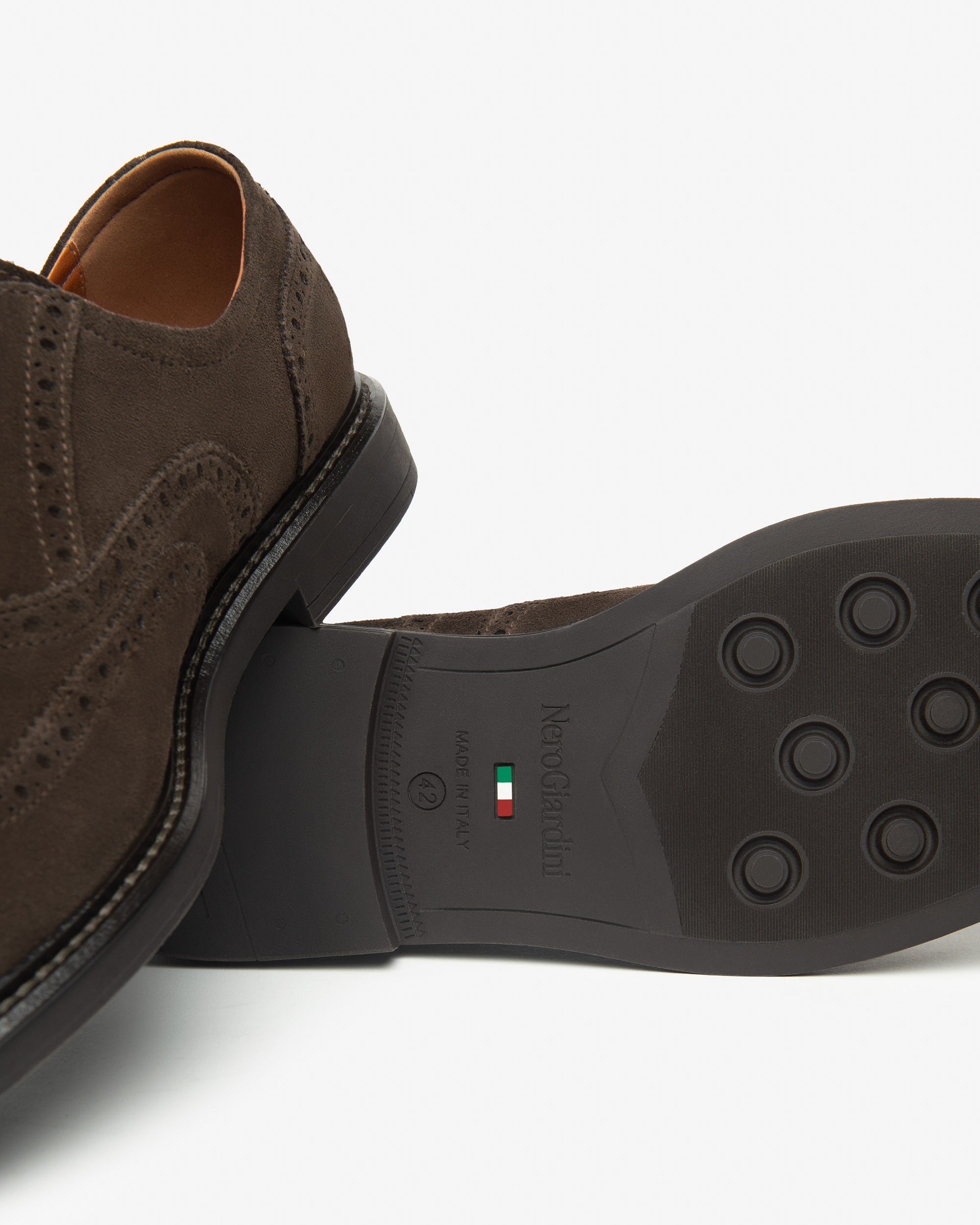 Nerogiardini Chaussures Lacets Homme Daim Cuir Ville