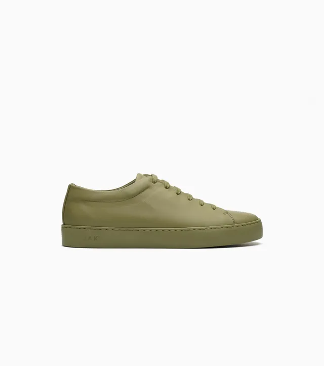 JAK Royal Sage Green sneakers cuir vert