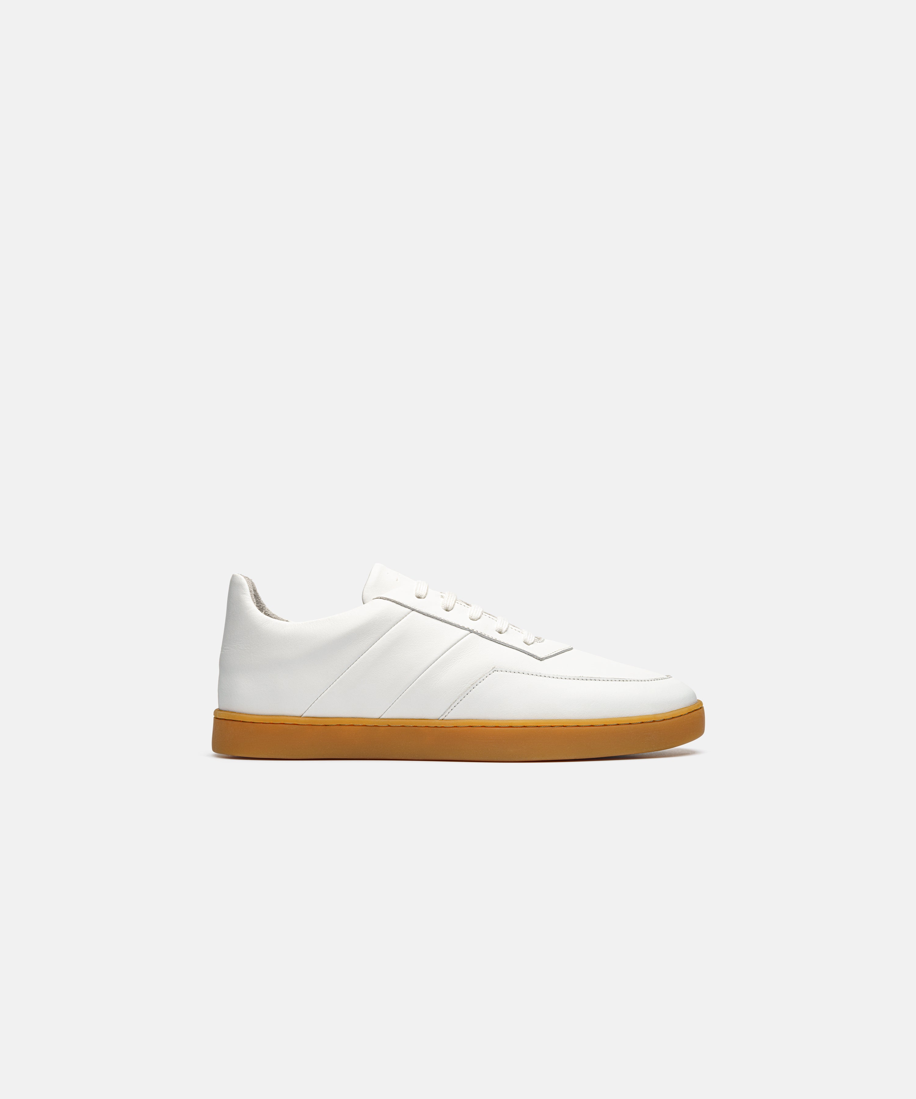 JAK Atlas Low II Tan White sneakers cuir