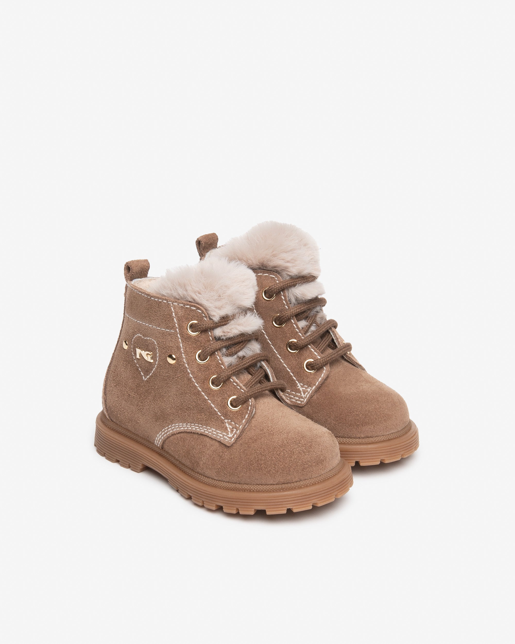 NeroGiardini Bottines Motardes Junior Bottines Fille Daim