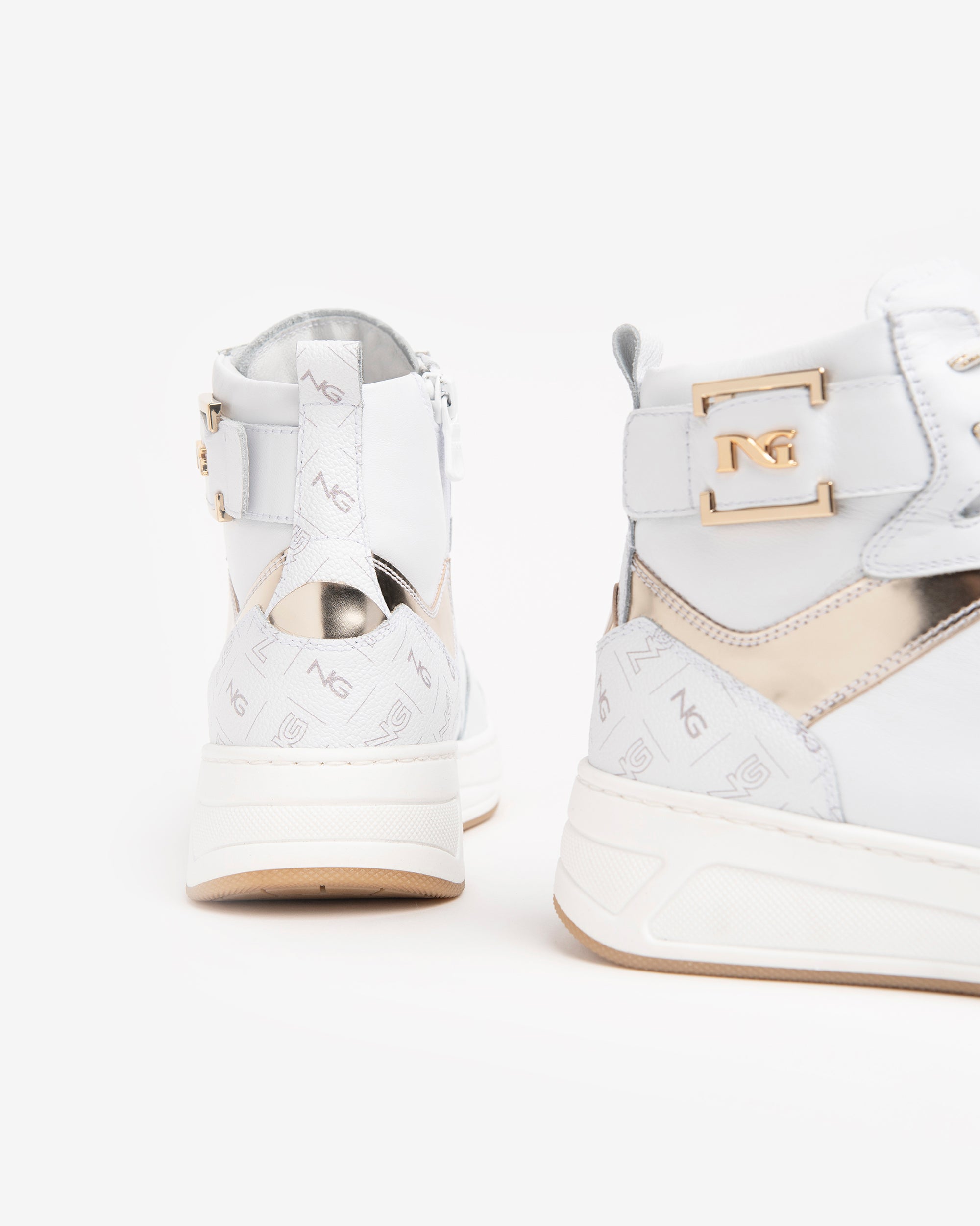 NeroGiardini Sneakers Cuir Femme Montantes Glam