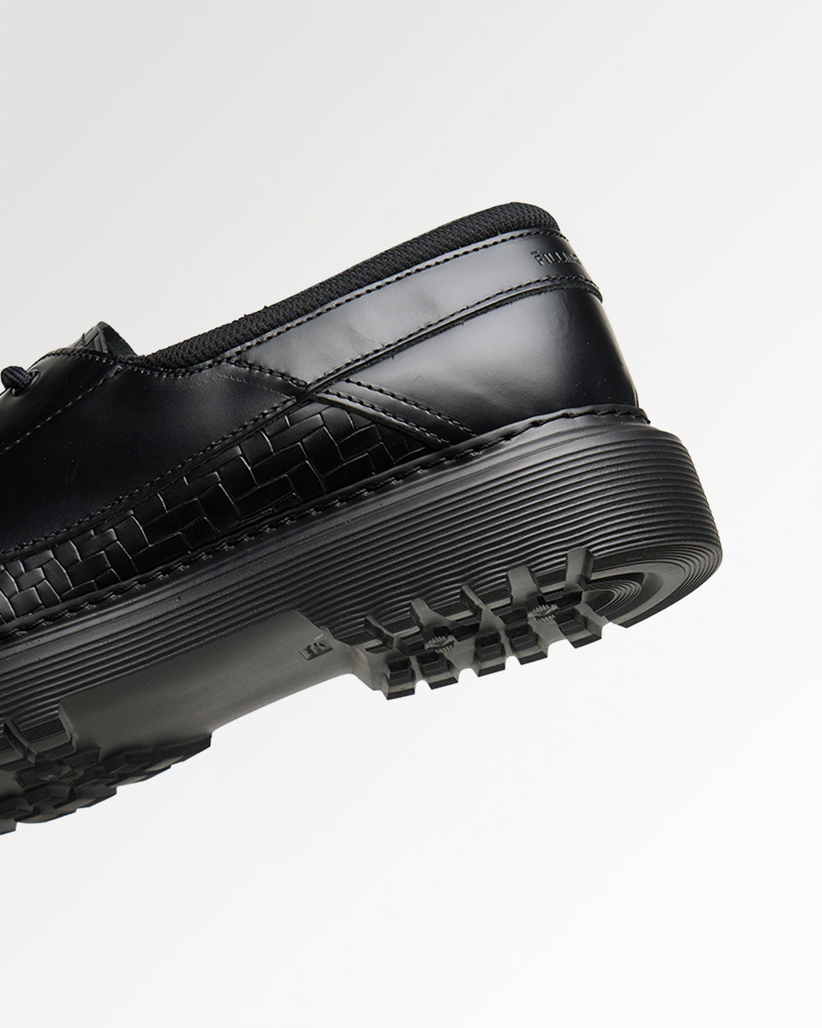 Filling Pieces Sea Tek Woven Twist baskets Black cuir