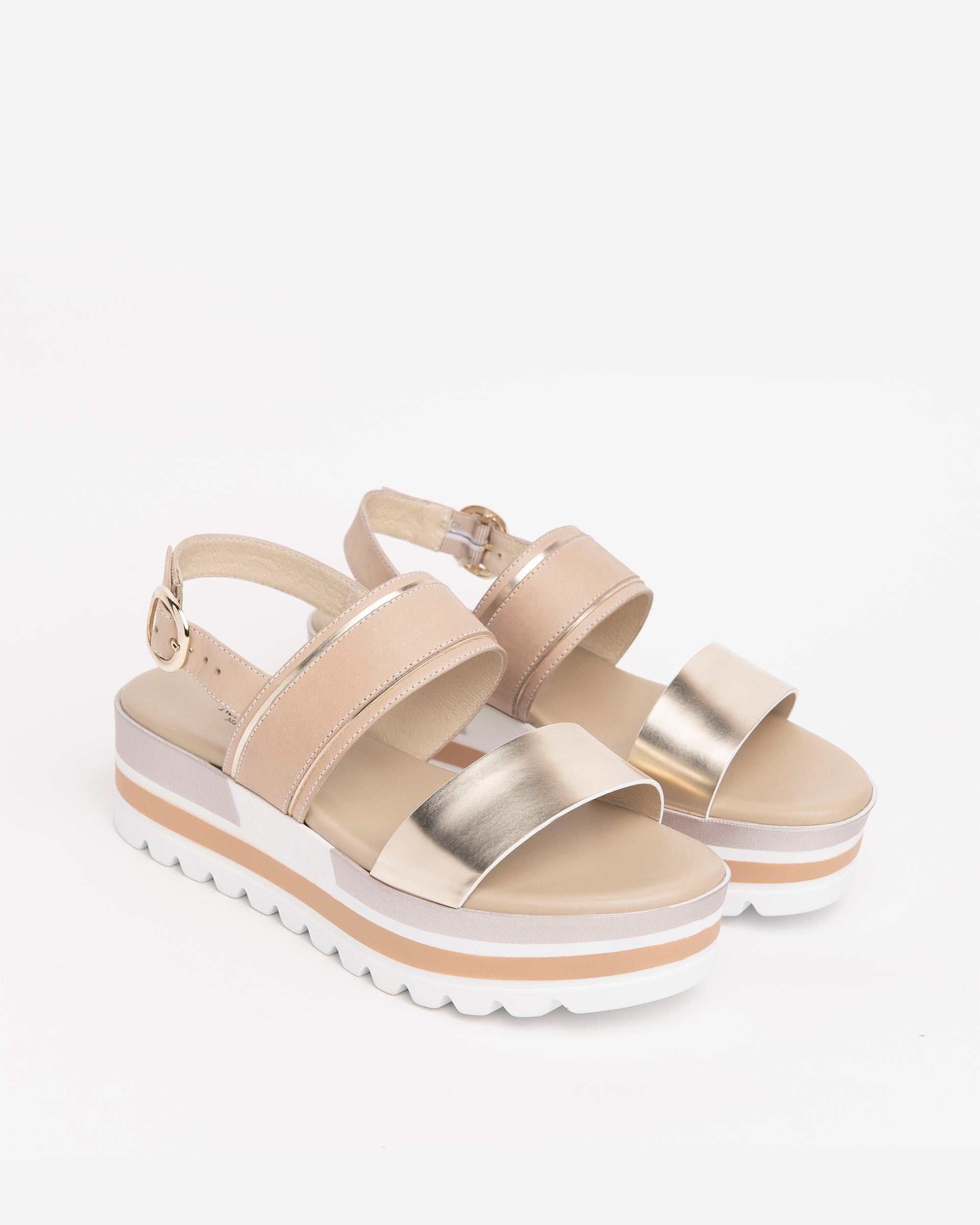 NeroGiardini Sandales Femme Cuir Tissu Technique