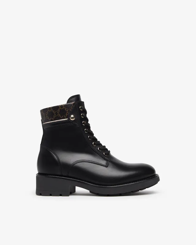 NeroGiardini Bottines Femme Cuir Combat Boots Tendance