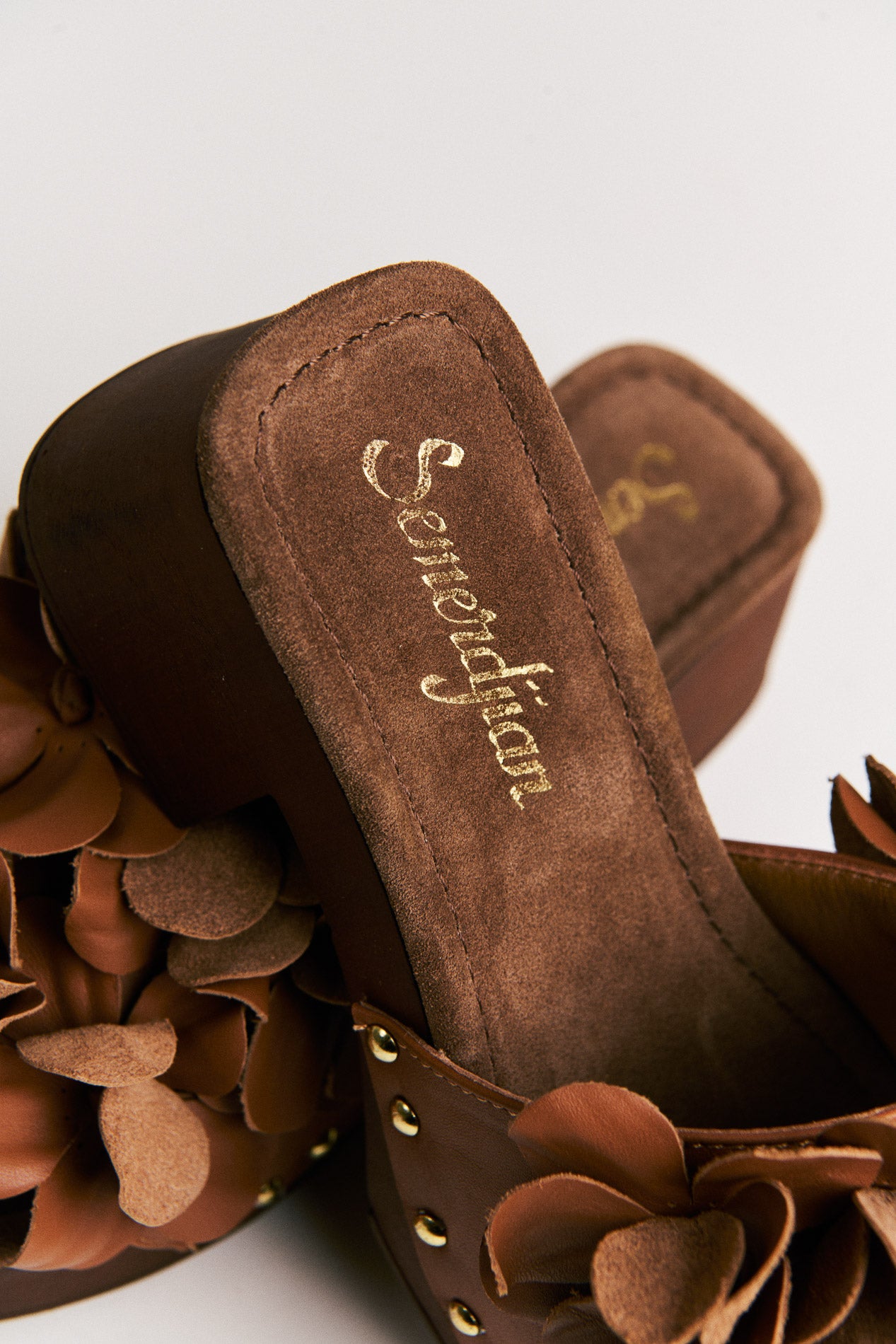 SMR Semerdjian Z30 Cuoio mule cuir camel