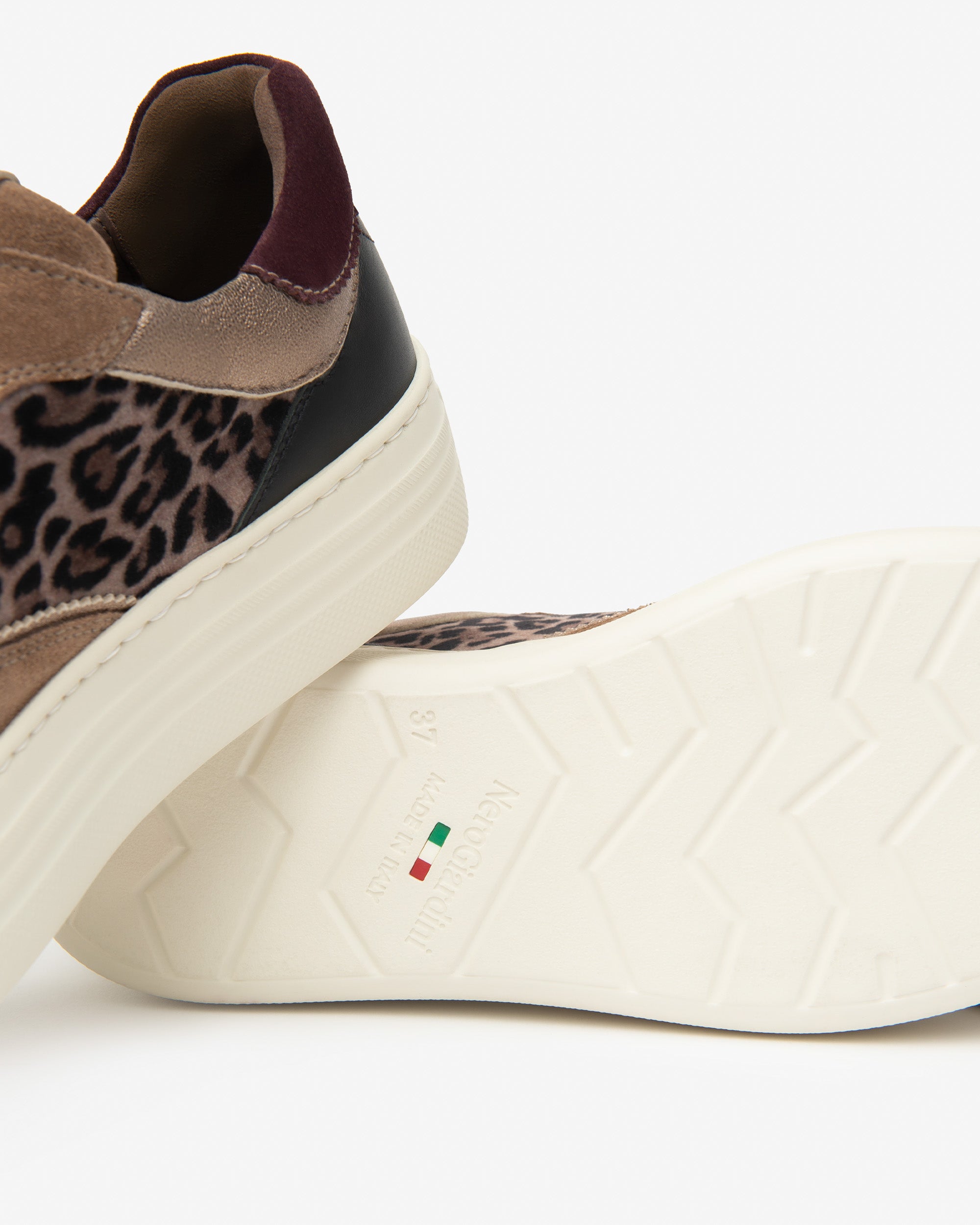 NeroGiardini Sneakers Femme Cuir Velours Technique Confort