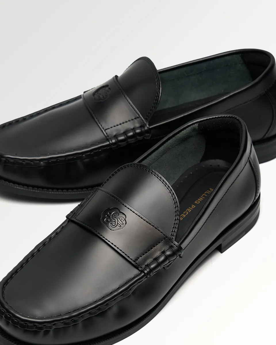 Filling Pieces Lux Loafer Polido mocassin cuir noir