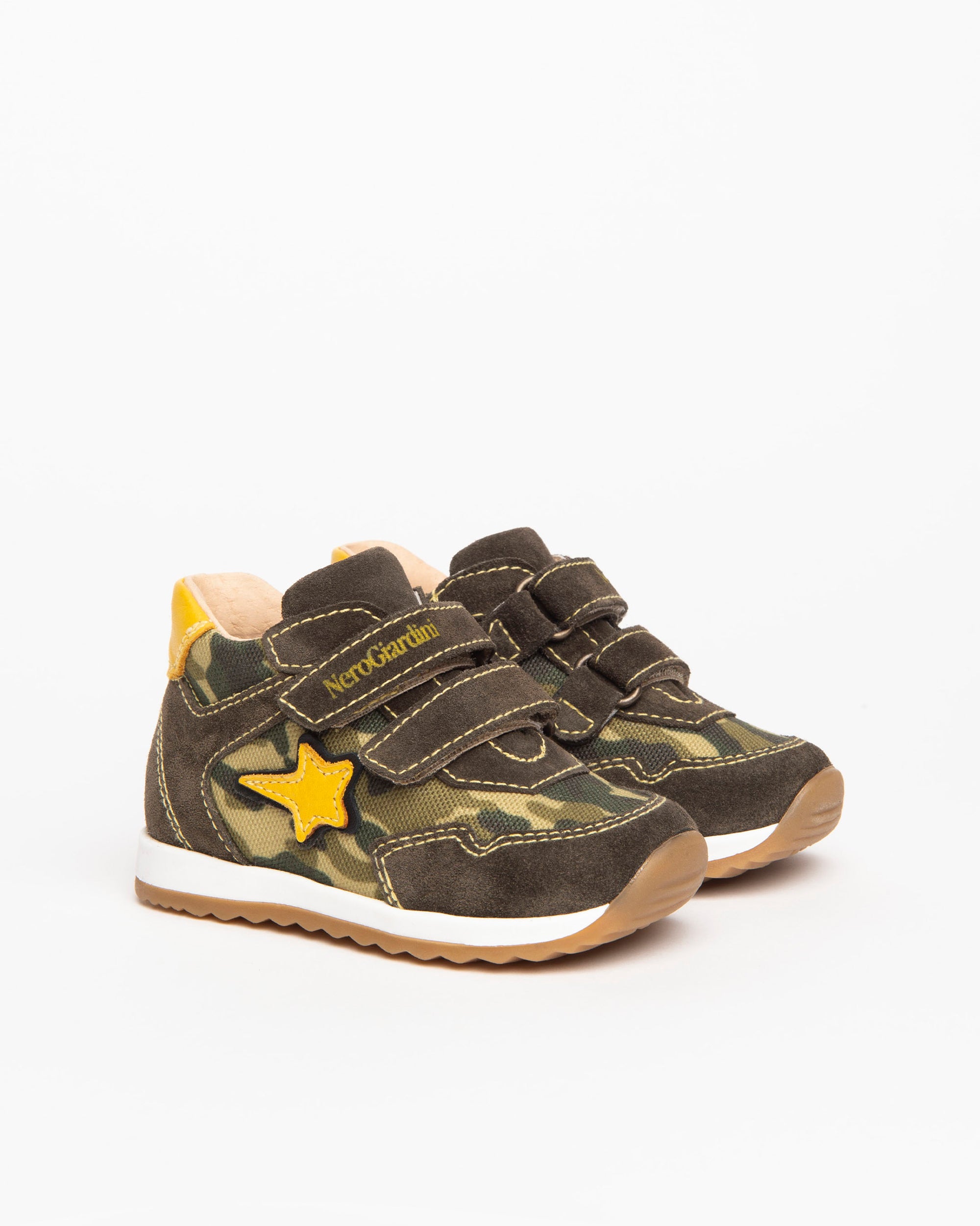 NeroGiardini Sneakers Baby Garçon Velours Camouflage
