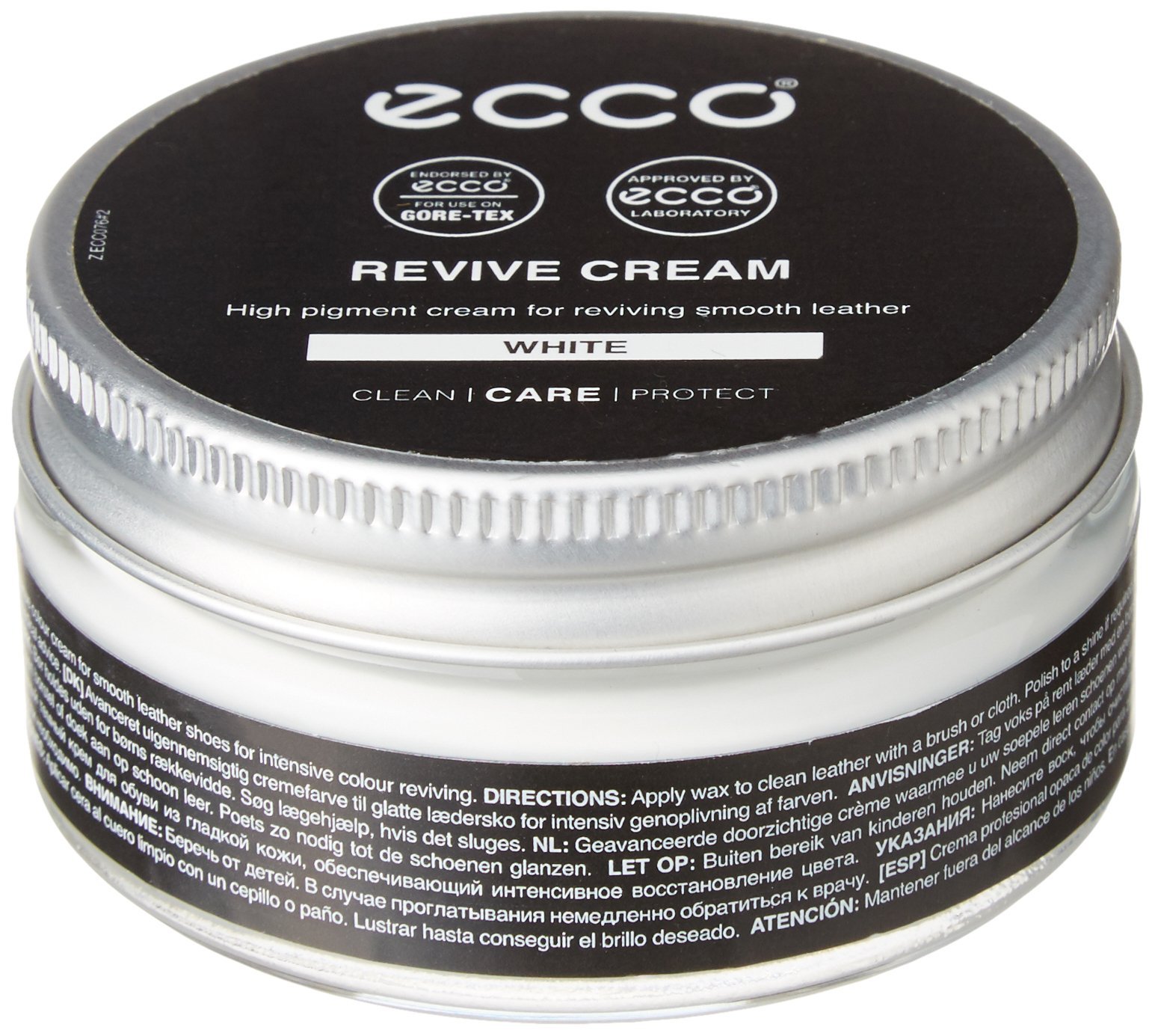 ECCO Entretien Cuir Blanc 50 ml Cirage Chaussures
