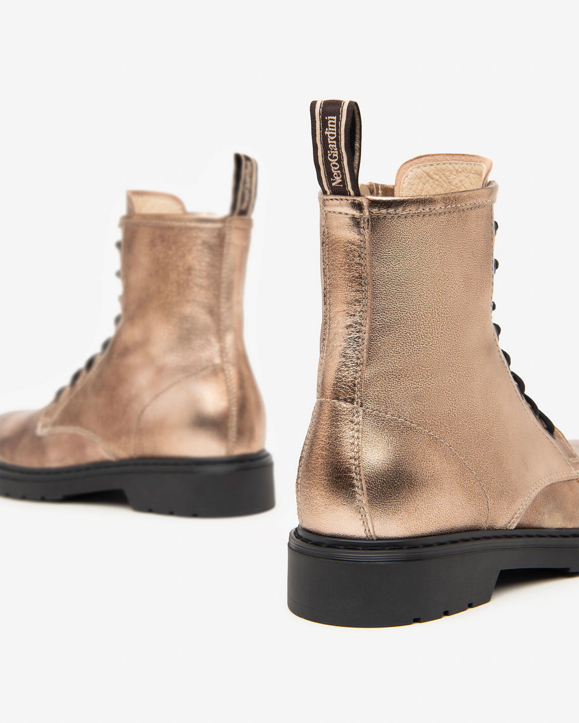 NeroGiardini Bottines Motardes Femme Cuir Zip 30 mm