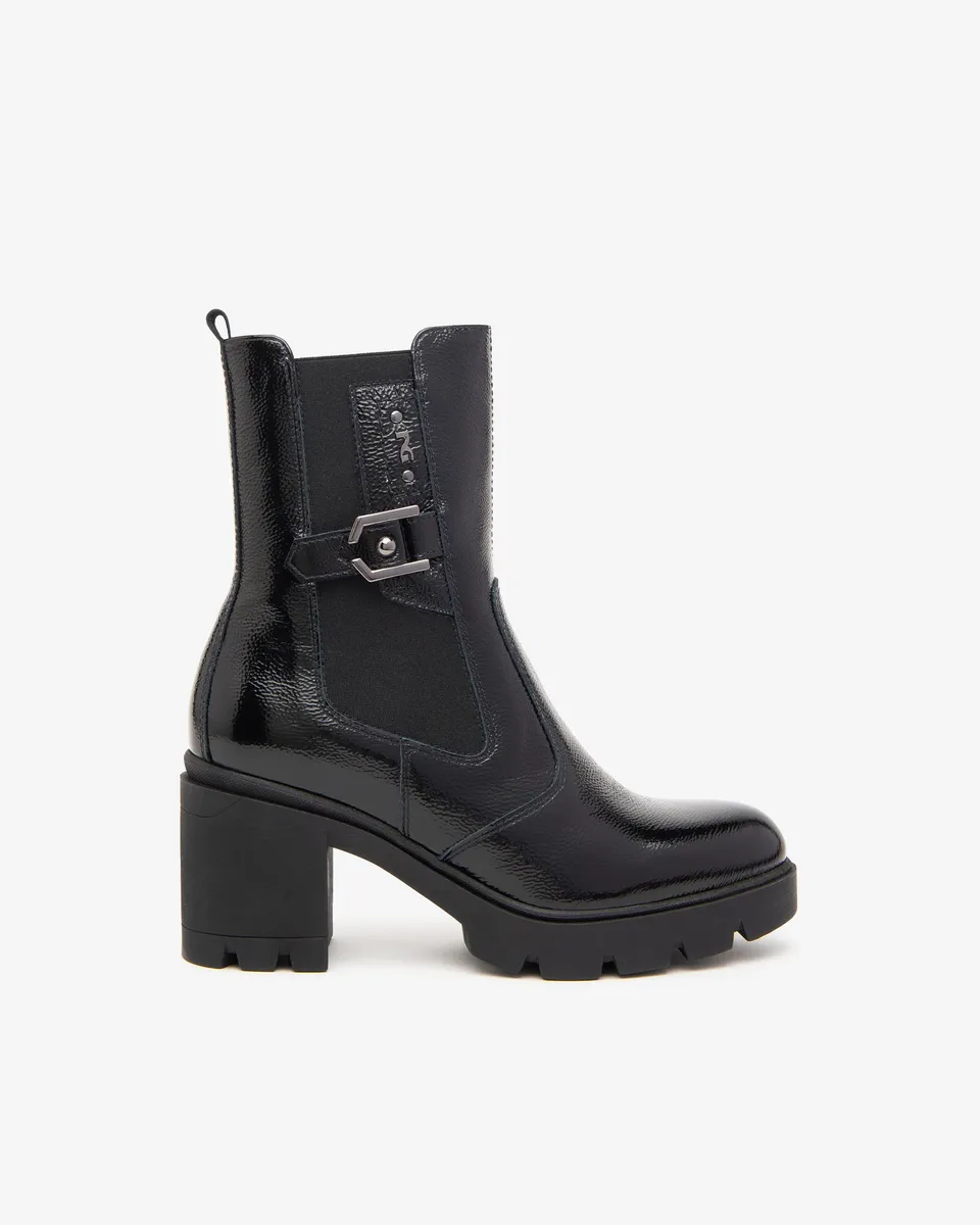 NeroGiardini Bottines Chelsea femme vernis Made in Italy