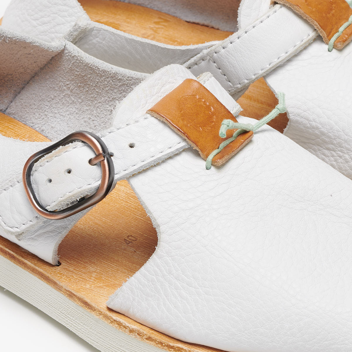 Satorisan Benirras Premium sandale cuir blanc