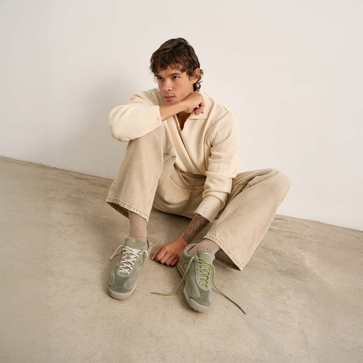 Satorisan Stardust Suede UL baskets Marshland daim
