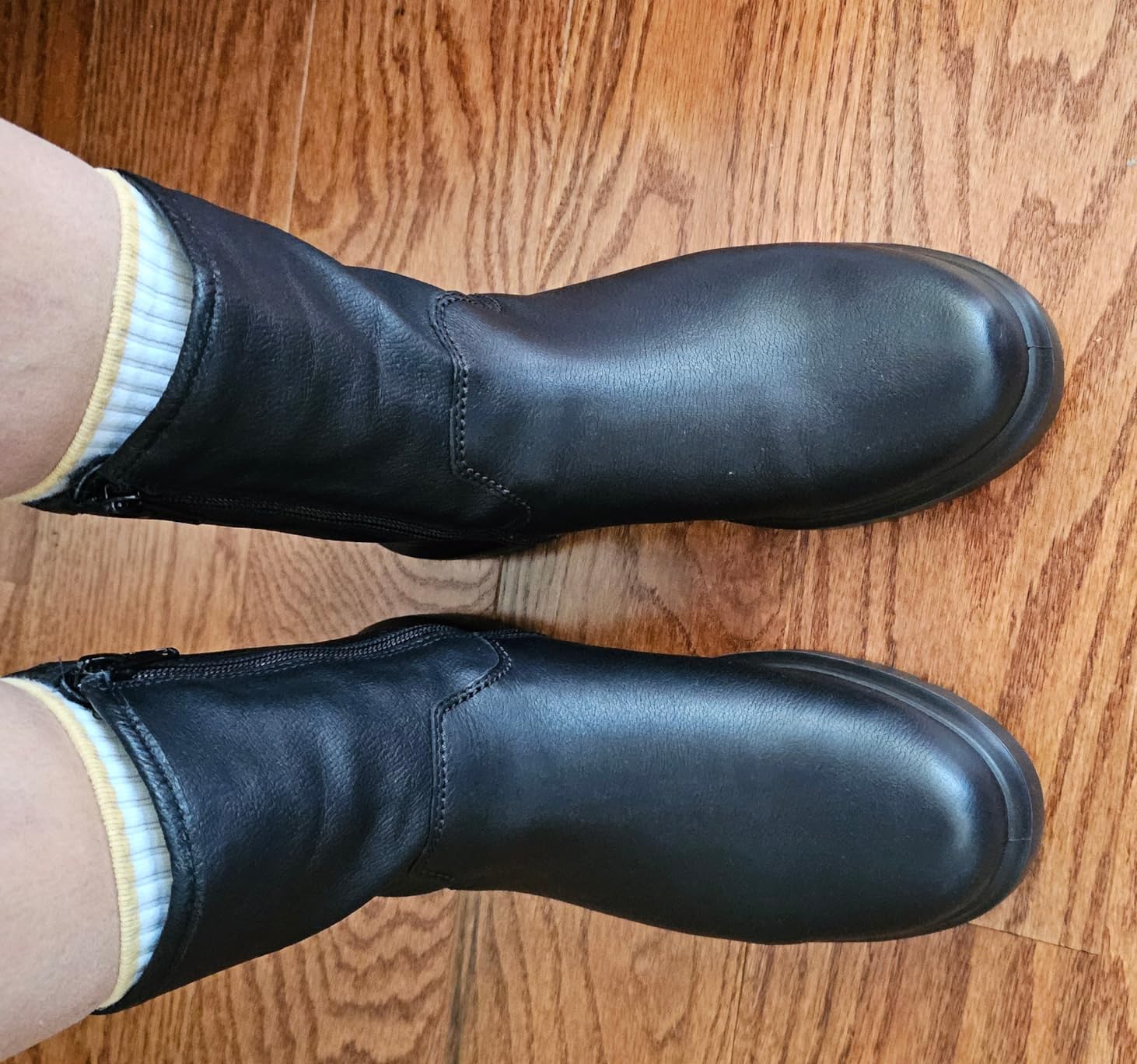 ECCO Nouvelle boots femme noir blanc cuir 35 EU