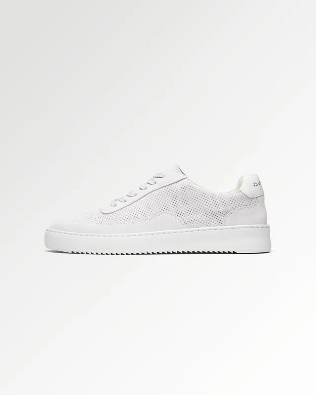 Filling Pieces Mondo Suede Perforated baskets blanches suède