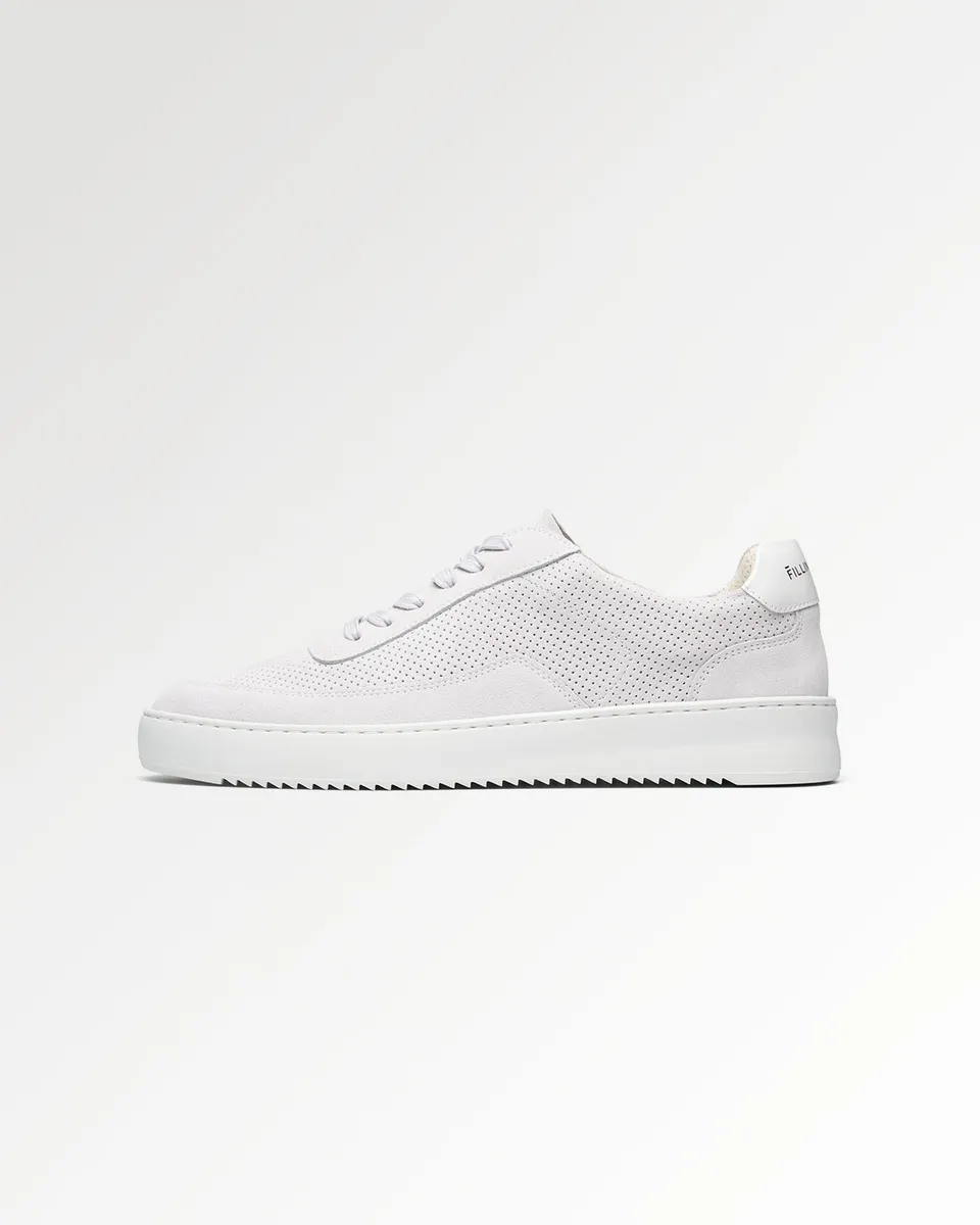 Filling Pieces Mondo Suede Perforated baskets blanches suède