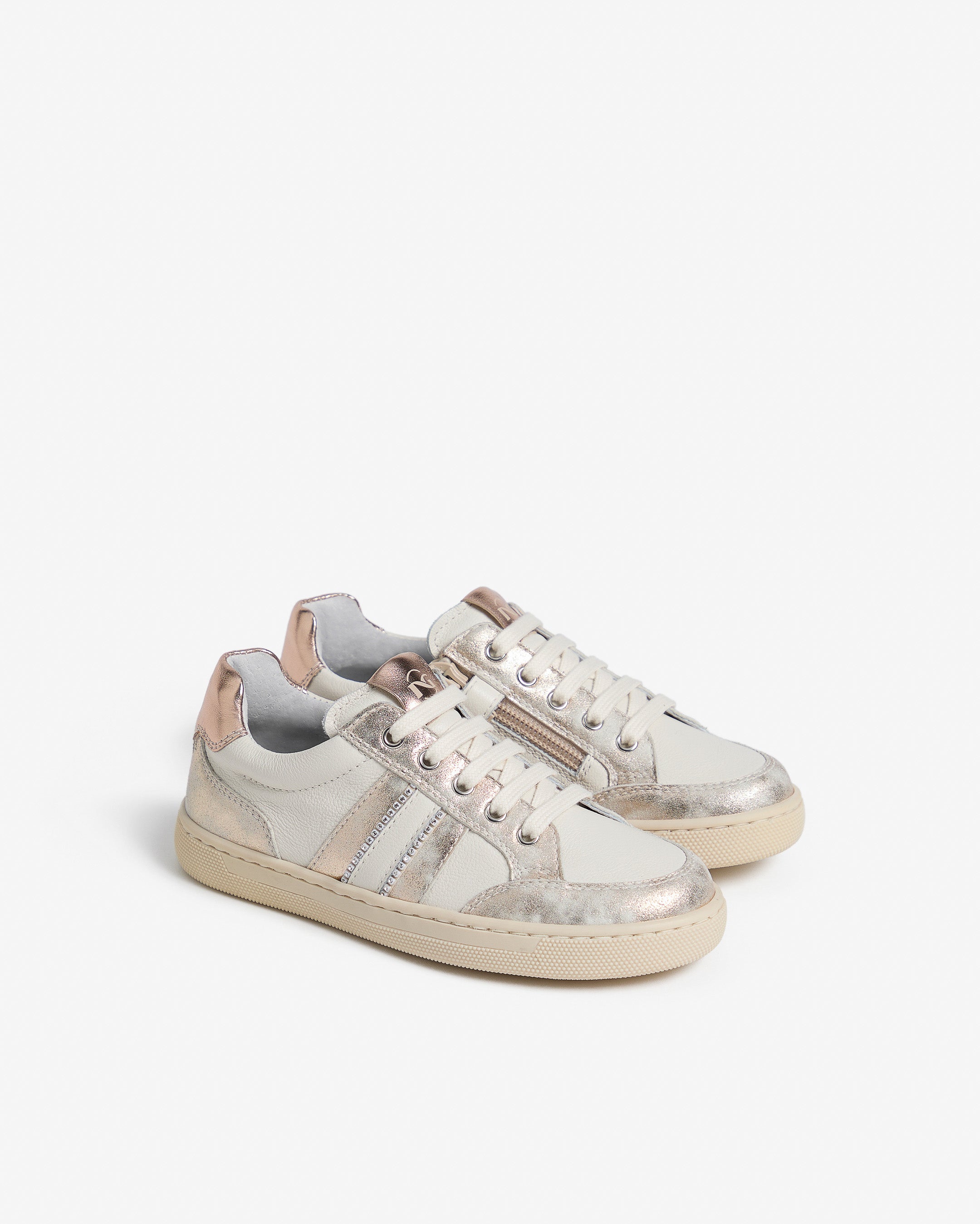 Nerogiardini Sneakers Junior Fille Cuir Technique Baskets Été
