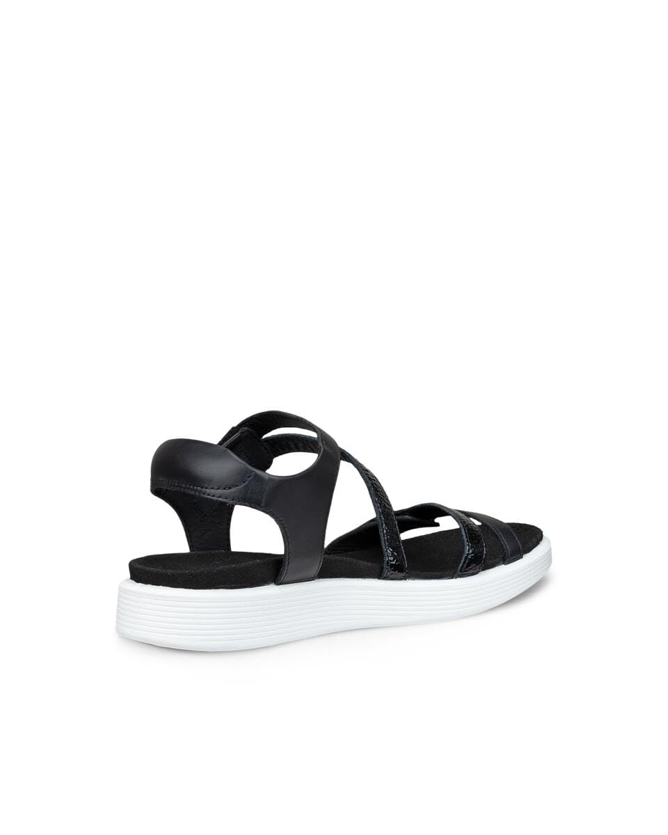 ECCO Soft Sandal 3-Strap sandales femme Noir réglable