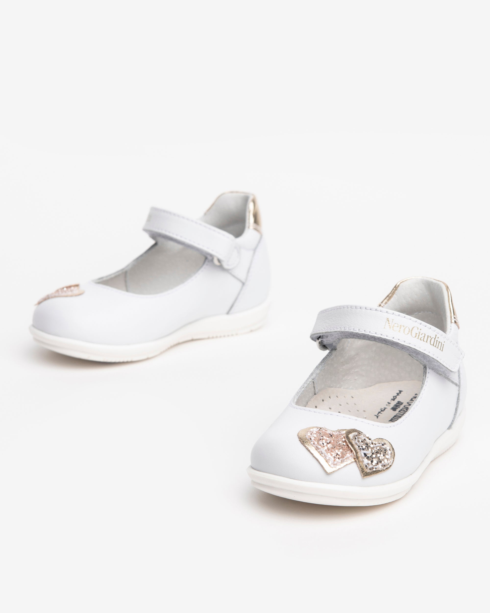 Nerogiardini Ballerines Baby ballerines fille cuir lamé