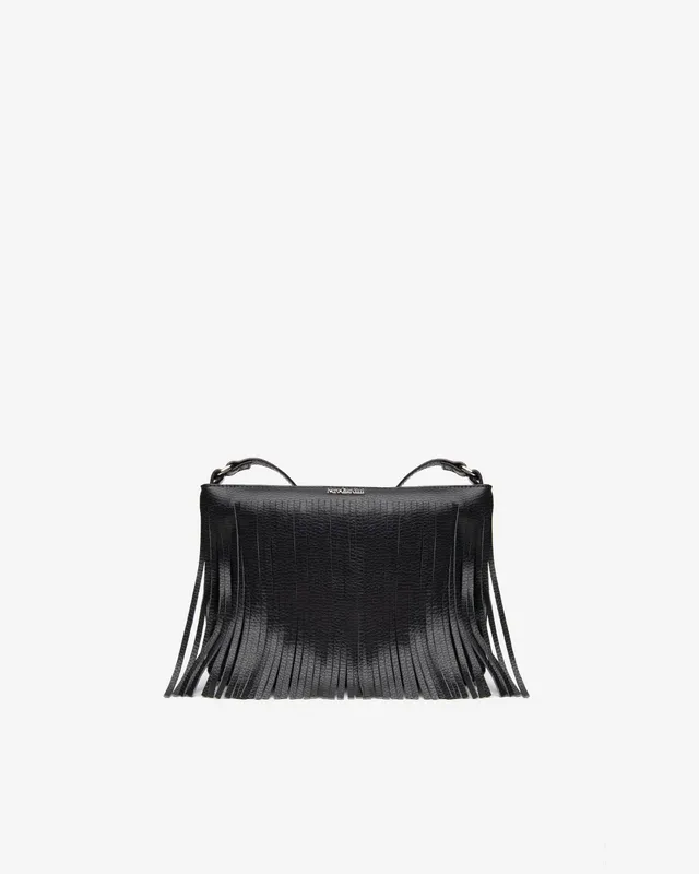 NeroGiardini Sacs sac bandoulière femme cuir franges