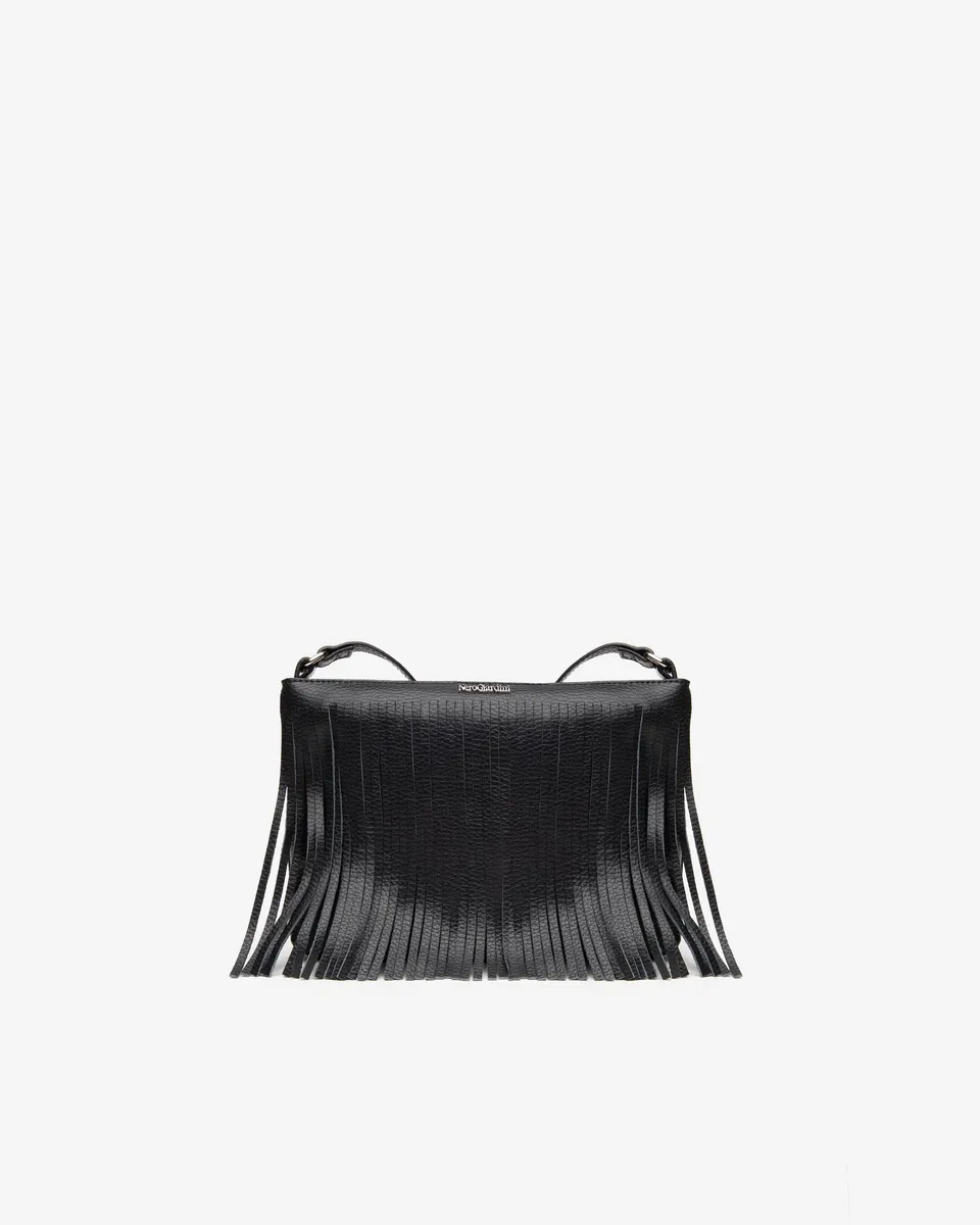 NeroGiardini Sacs sac bandoulière femme cuir franges