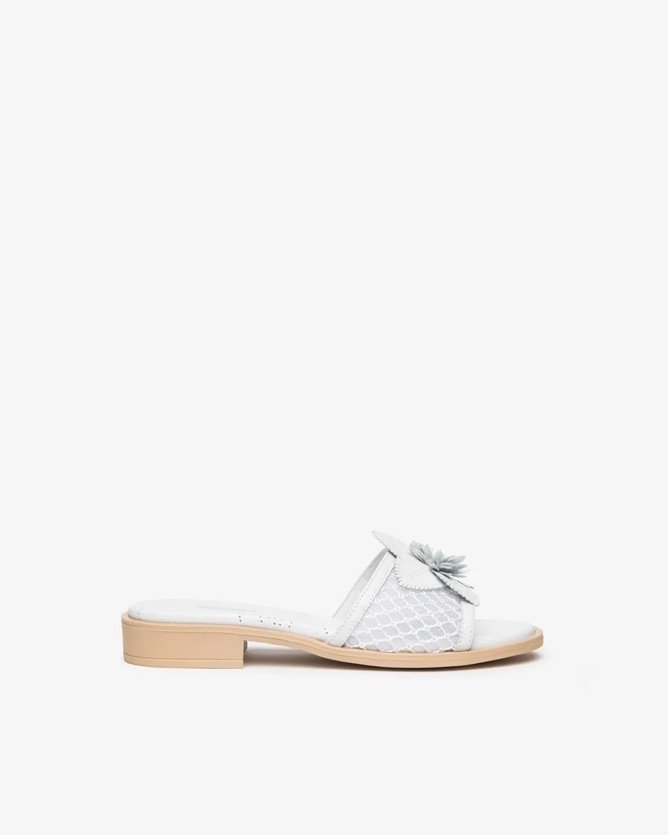 NeroGiardini Mules Femme Cuir Toile Été
