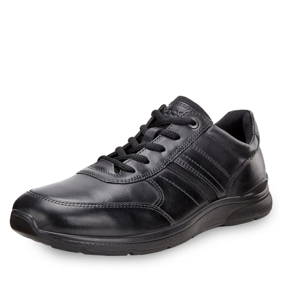 ECCO Irving Sneaker Homme cuir nubuck lacets
